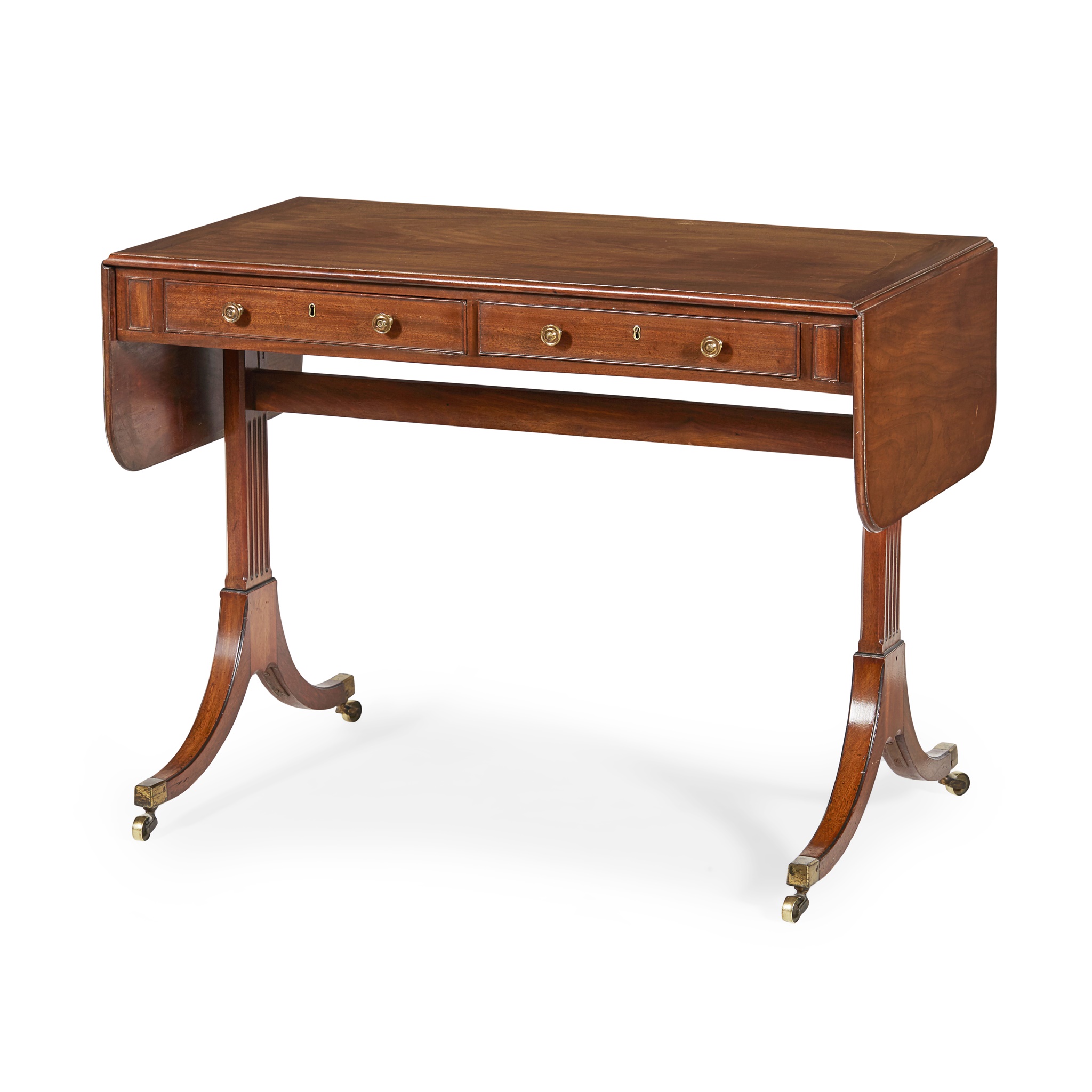 LATE GEORGE III MAHOGANY SOFA TABLE