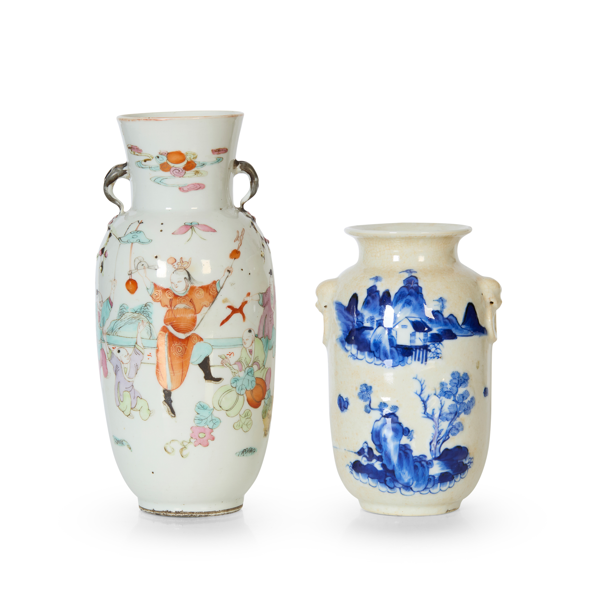TWO CHINESE PORCELAIN VASES