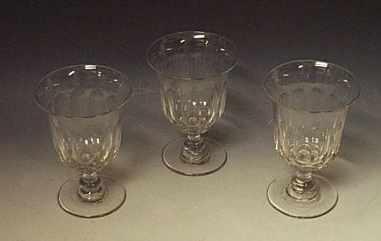 A composite set of eleven Victorian glass goblets,