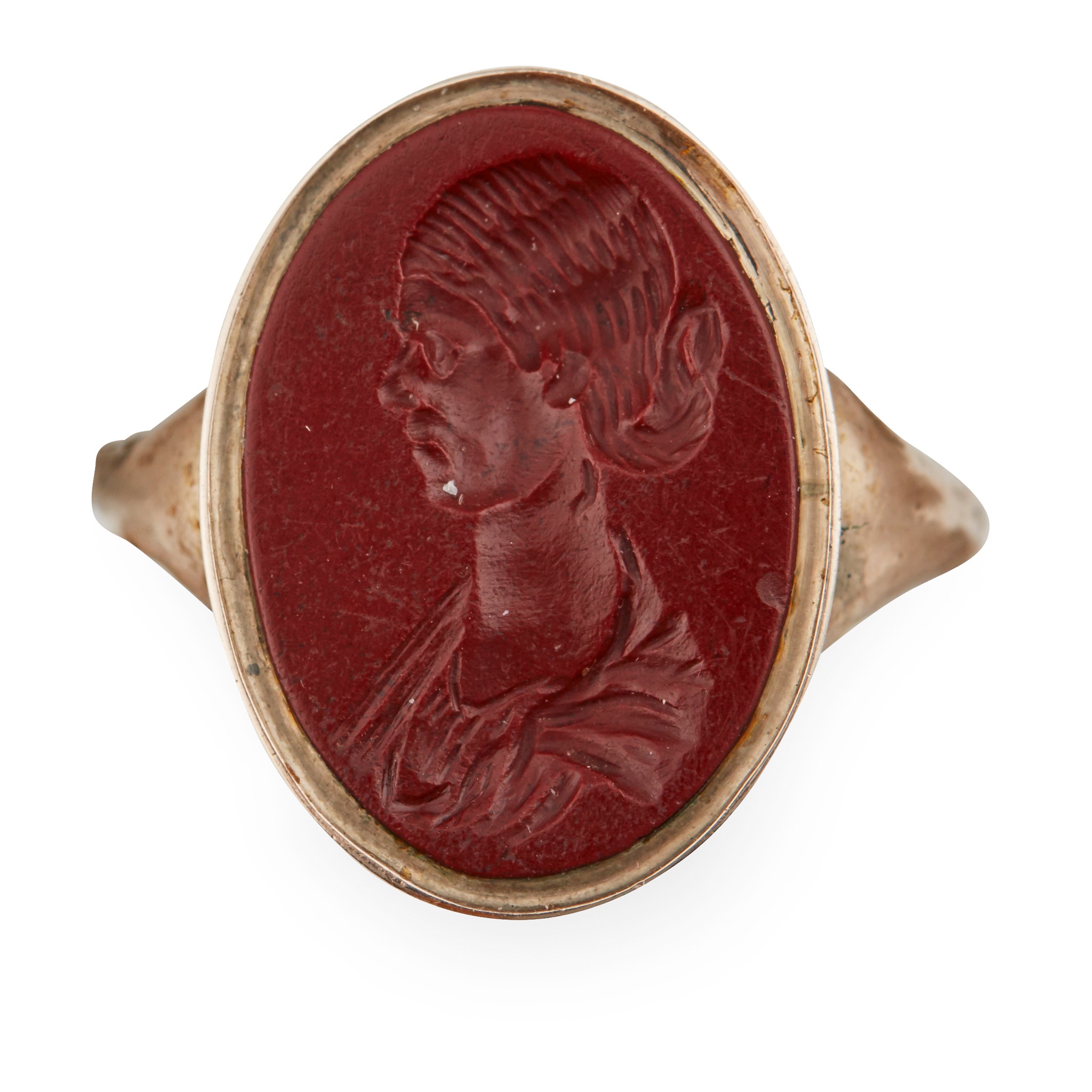A carnelian Roman intaglio ring