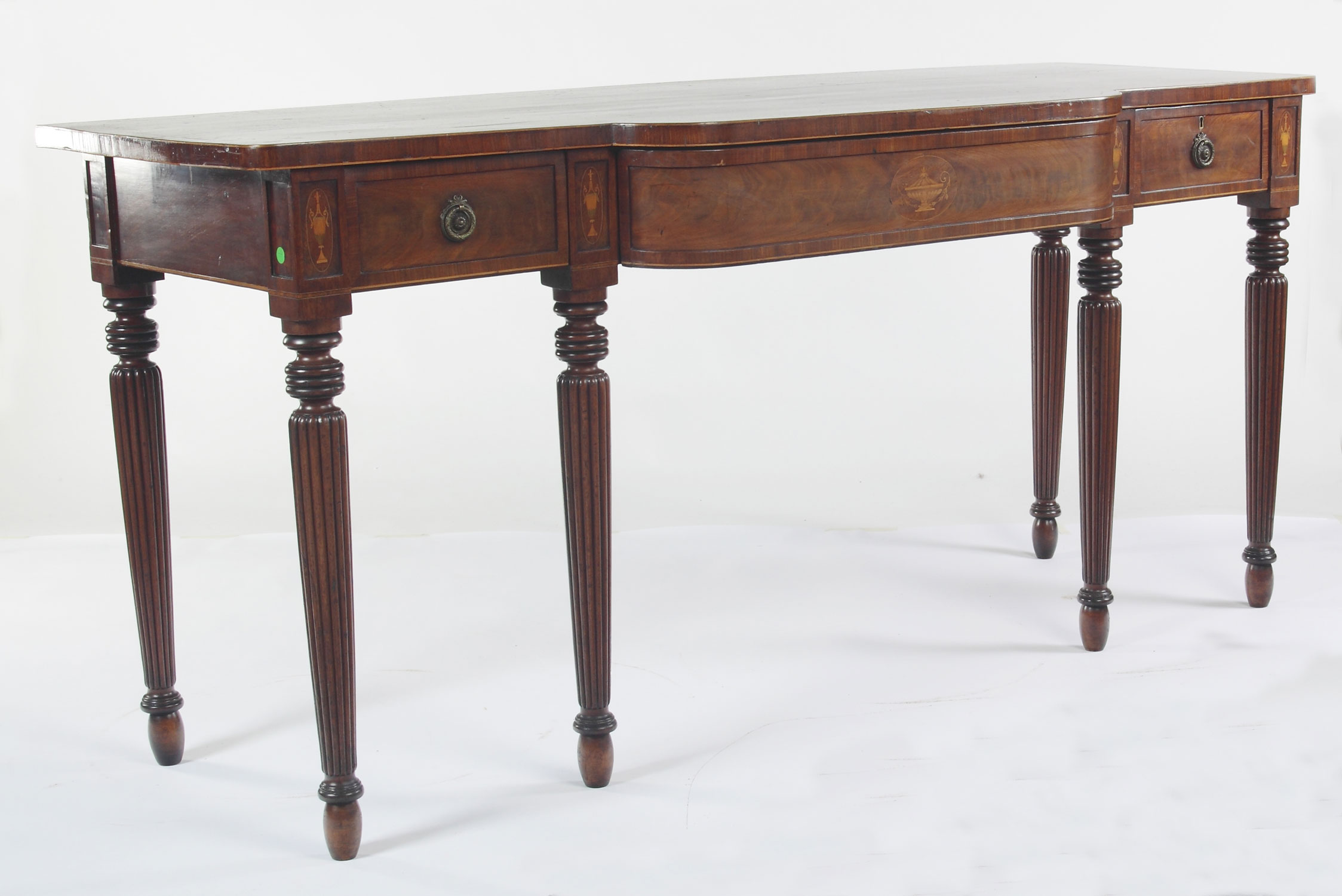 A Regency mahogany and crossbanded serving table
