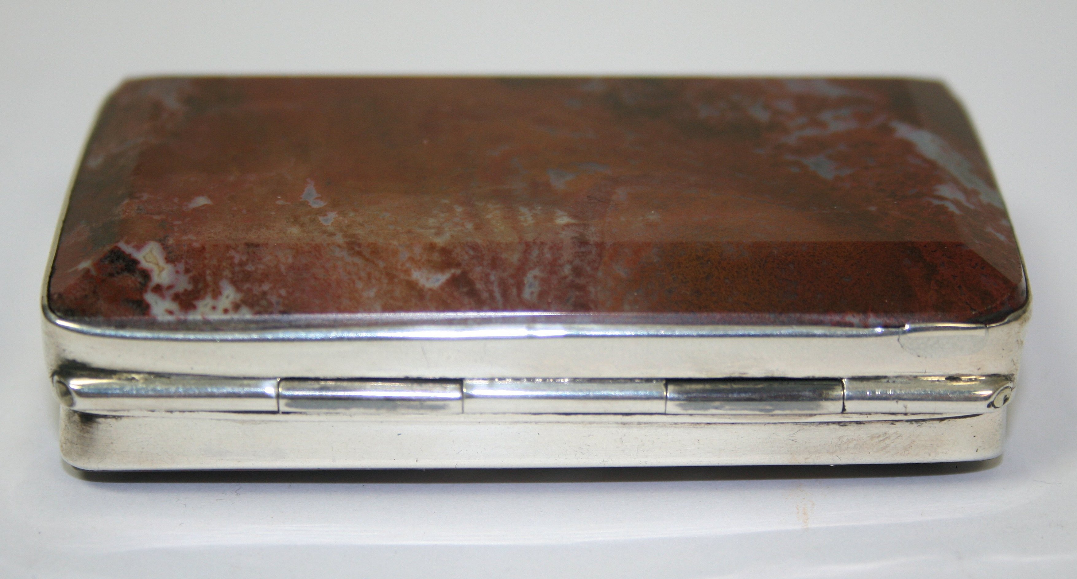 Dumfries - a scarce Scottish provincial hardstone mounted snuff box