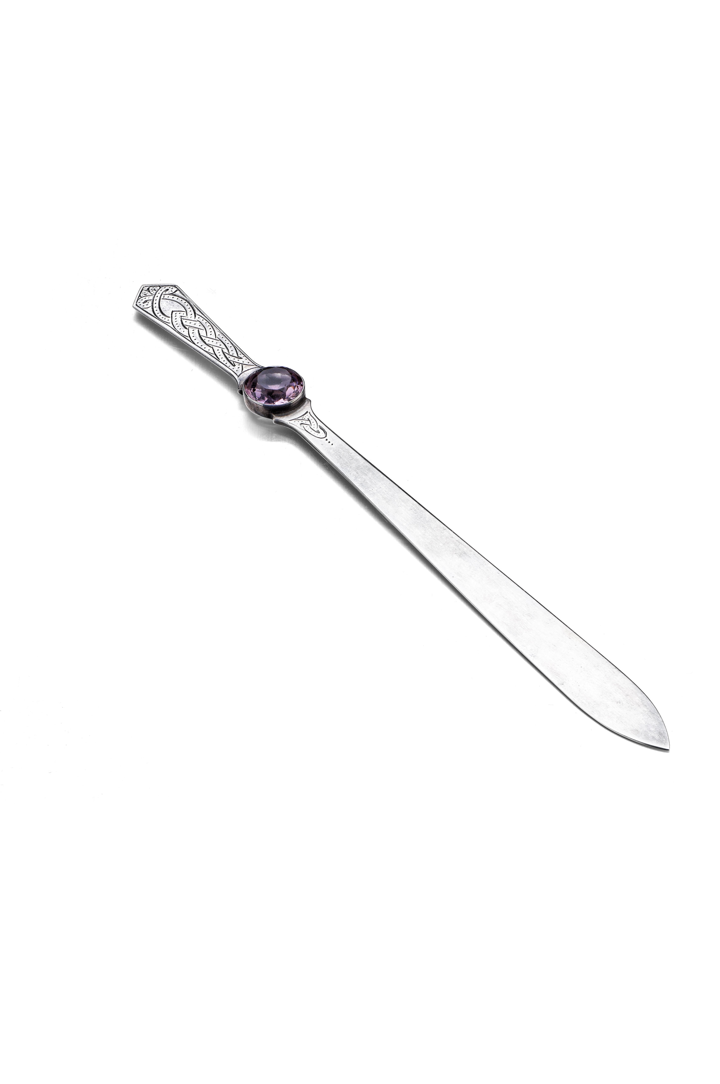 Ballater - a Scottish provincial silver letter opener / paper knife