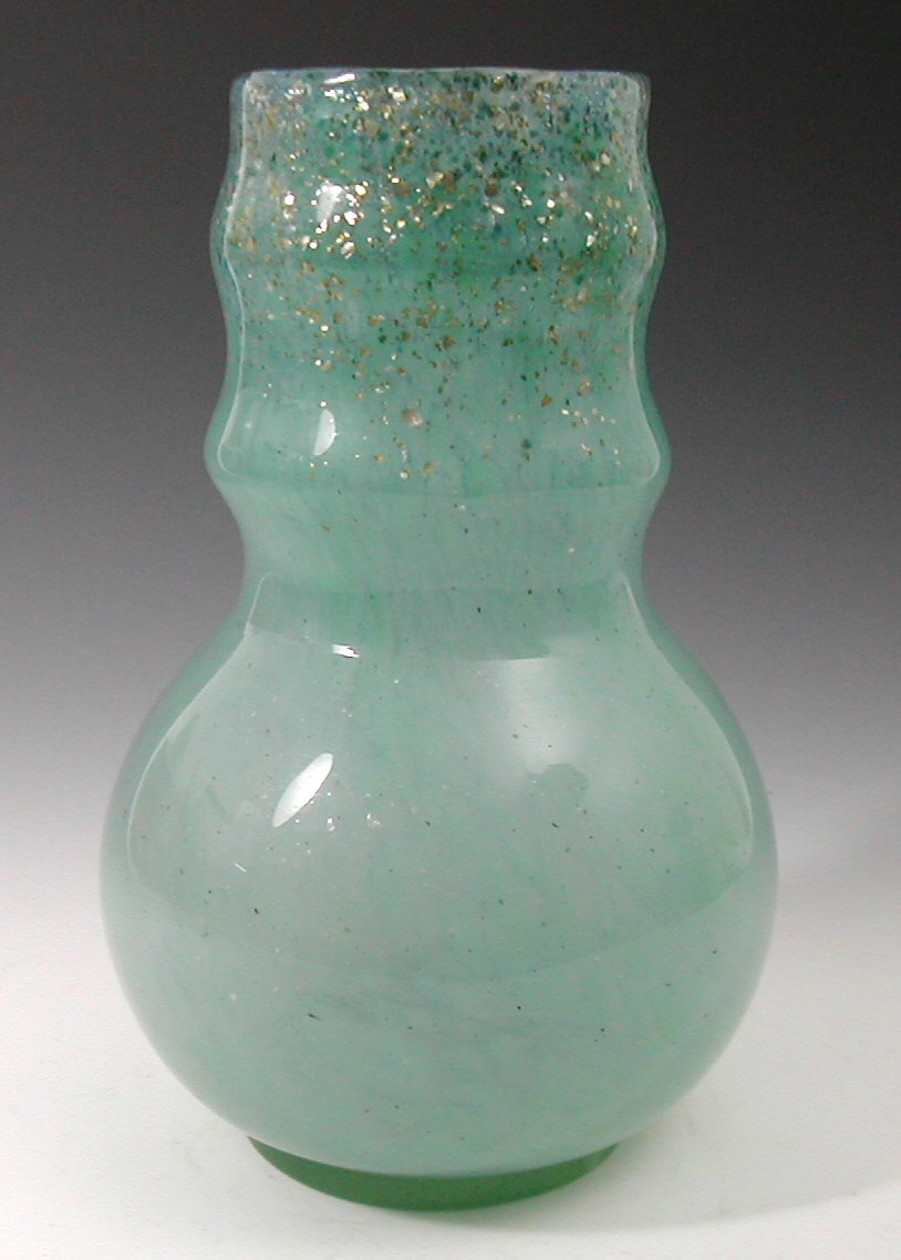A large Monart glass vase,