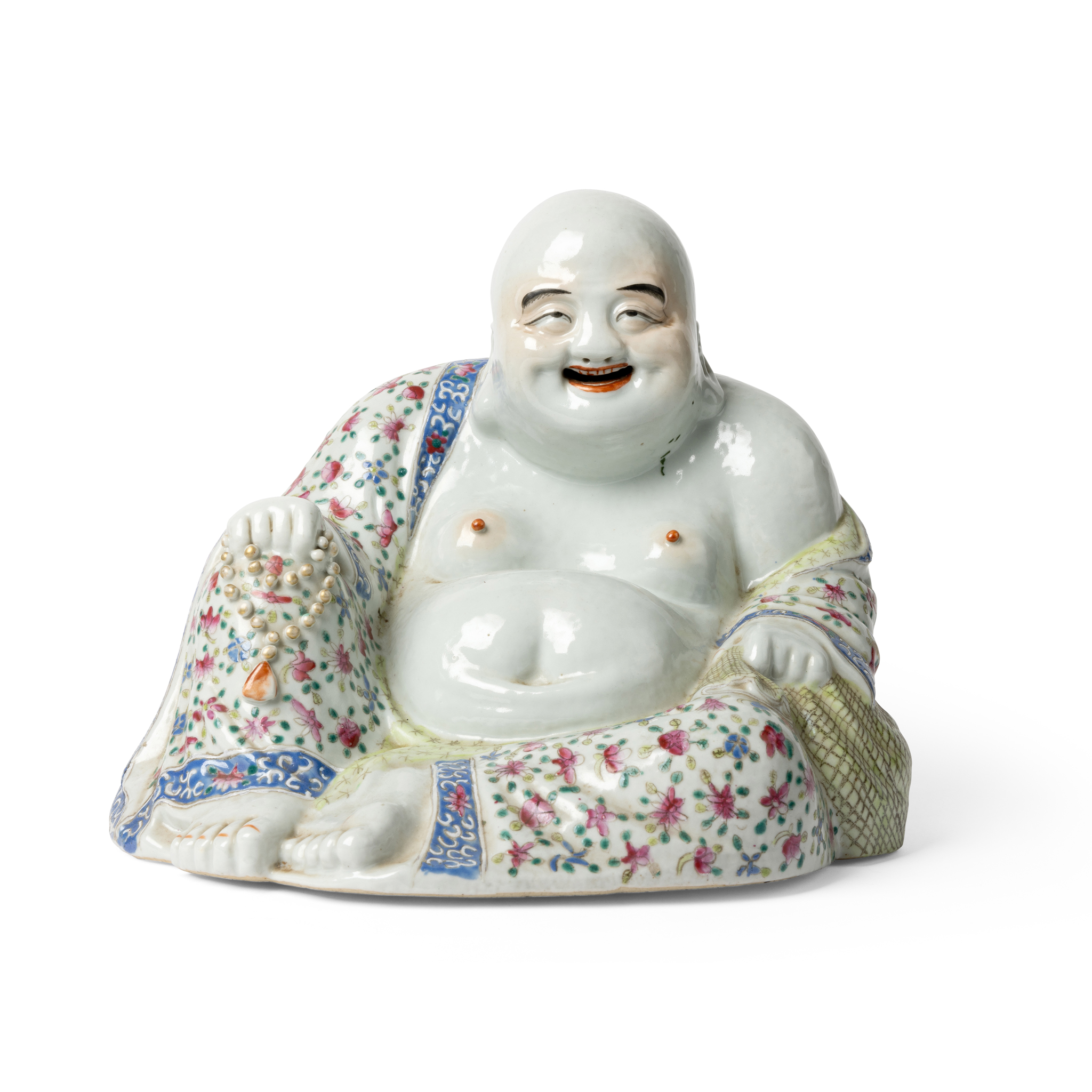 CHINESE FAMILLE ROSE FIGURE OF BUDAI