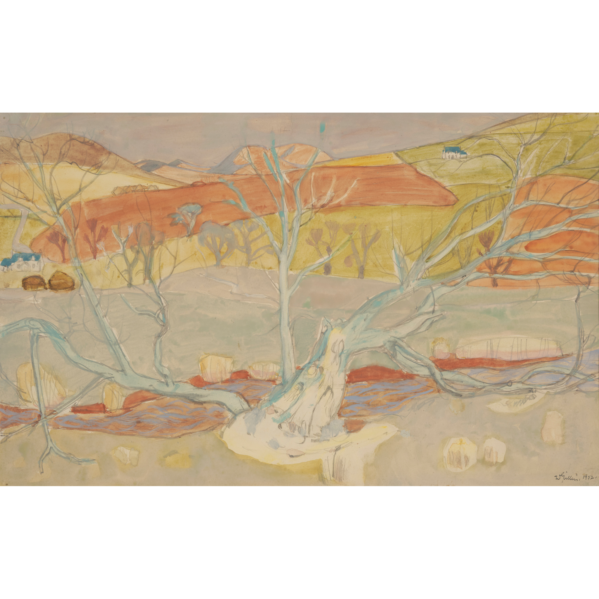 SIR WILLIAM GEORGE GILLIES C.B.E., L.L.D., R.S.A., P.R.S.W., R.A. (SCOTTISH 1898-1973)