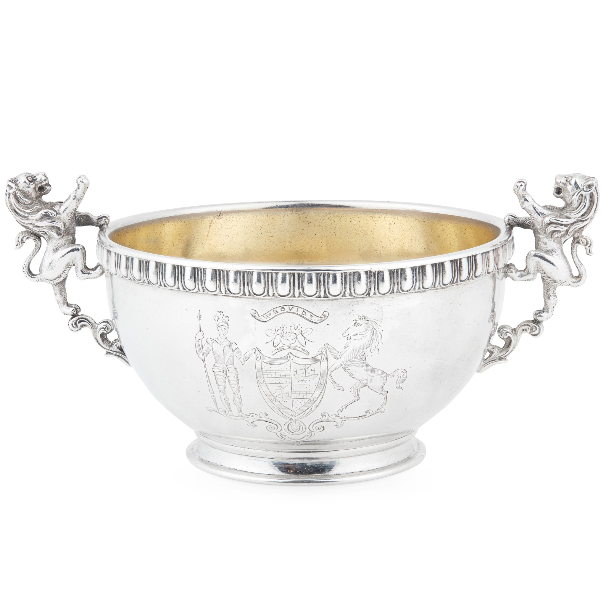 A VICTORIAN TWIN-HANDLED BOWL