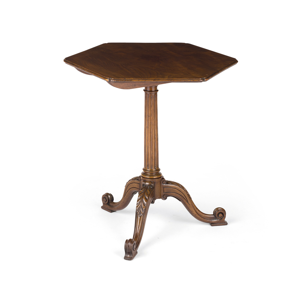 GEORGE III MAHOGANY TRIPOD TABLE