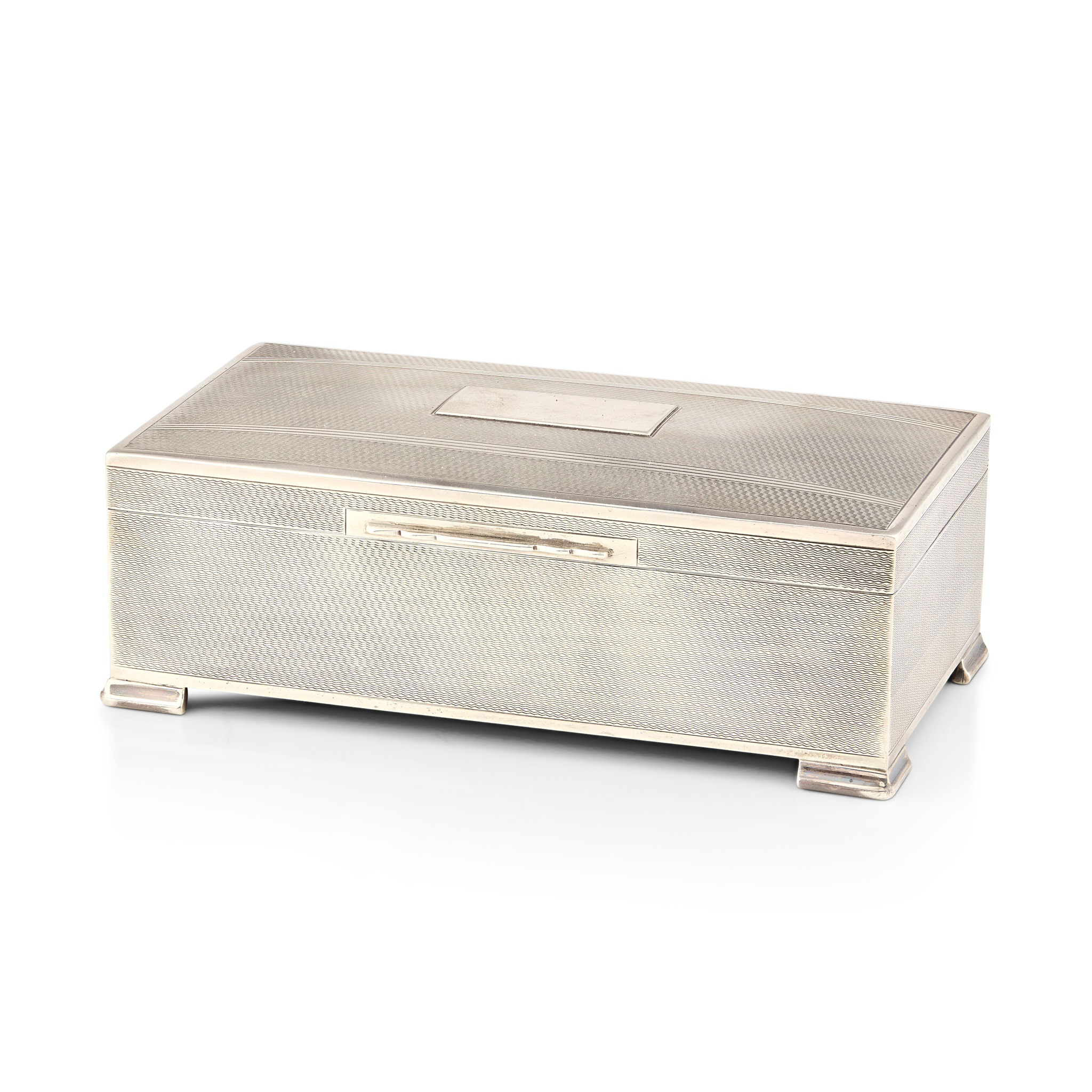 A GEORGE V CIGARETTE BOX