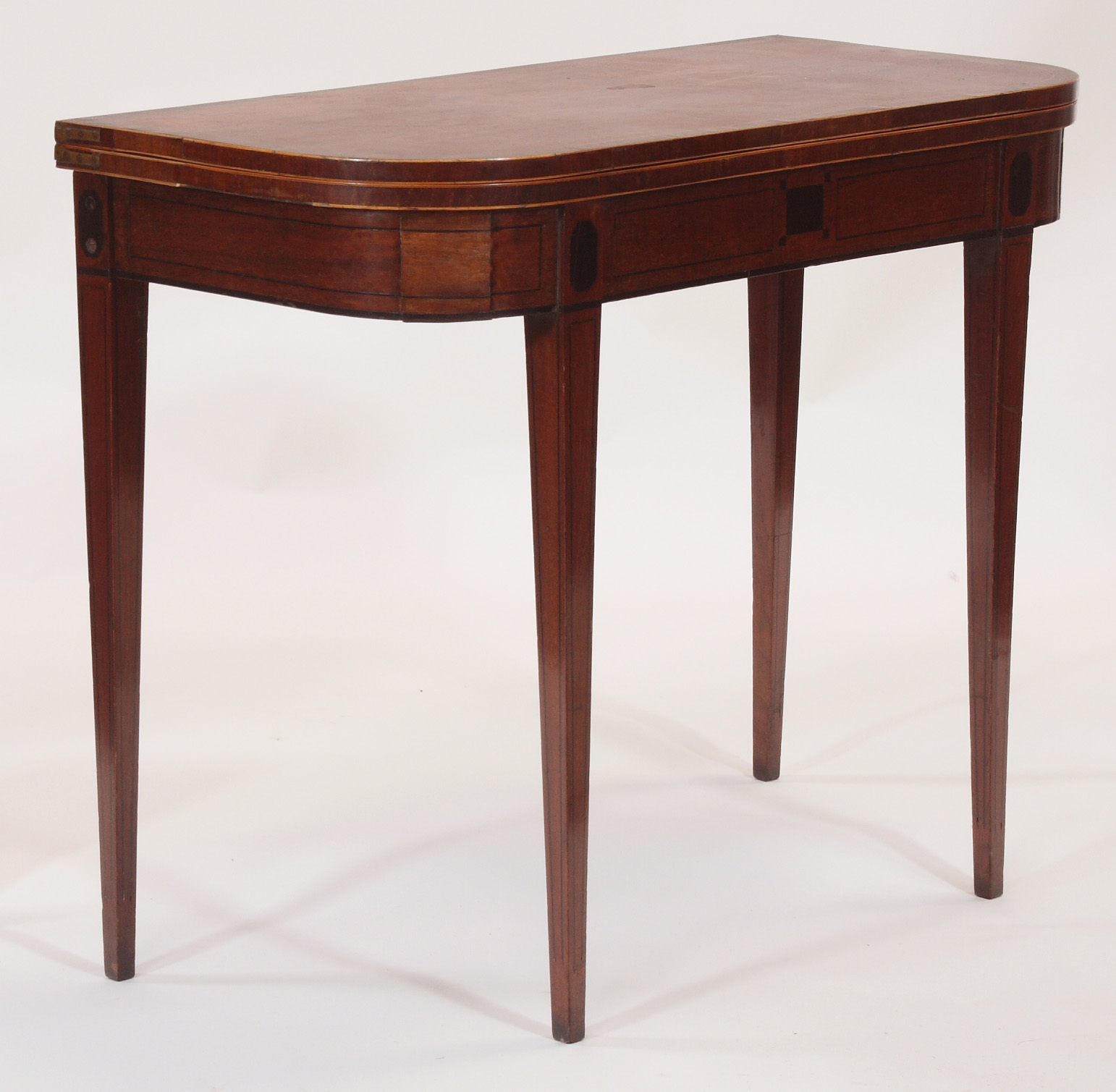 A George III foldover card table