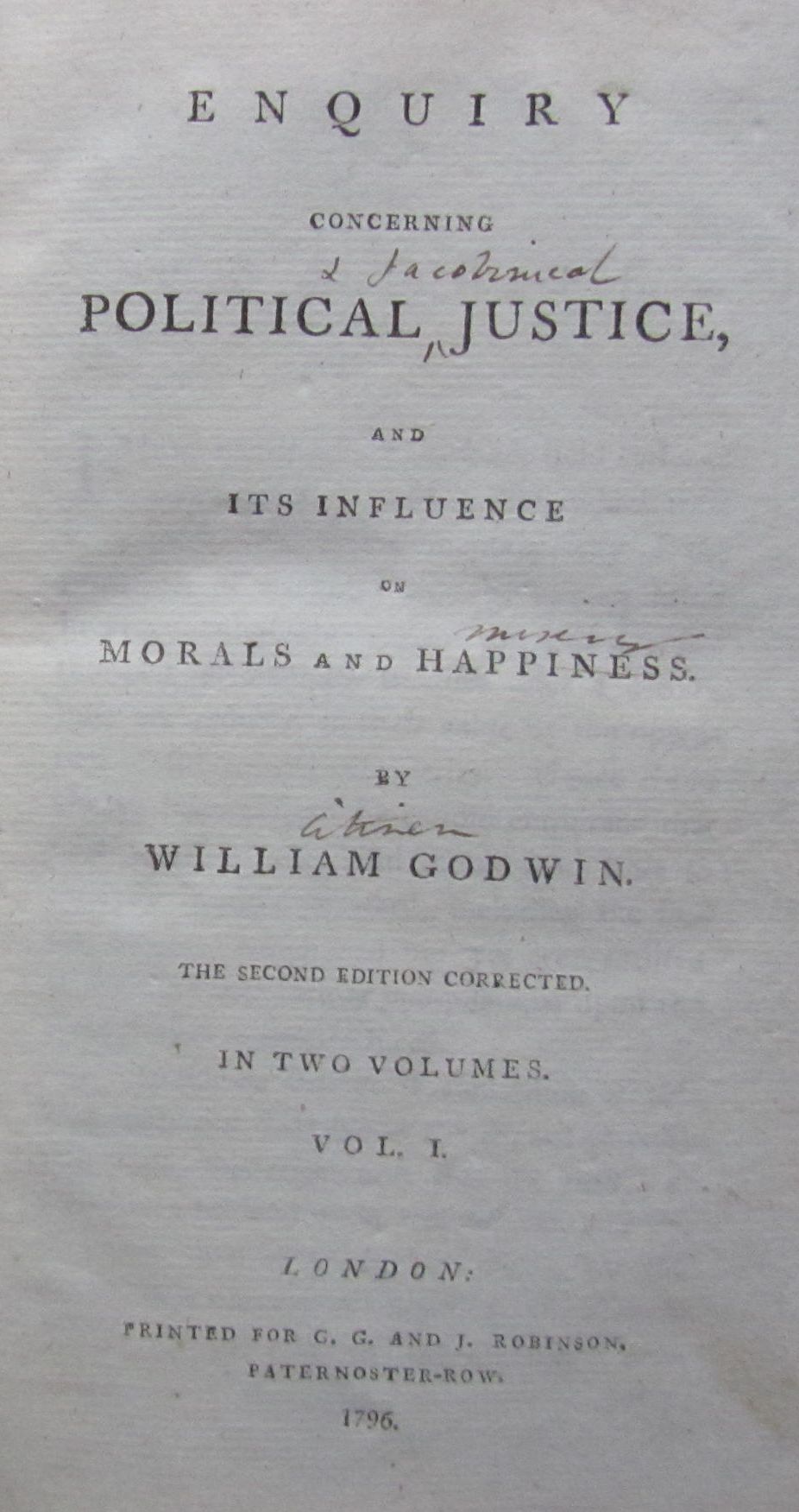 GODWIN, WILLIAM