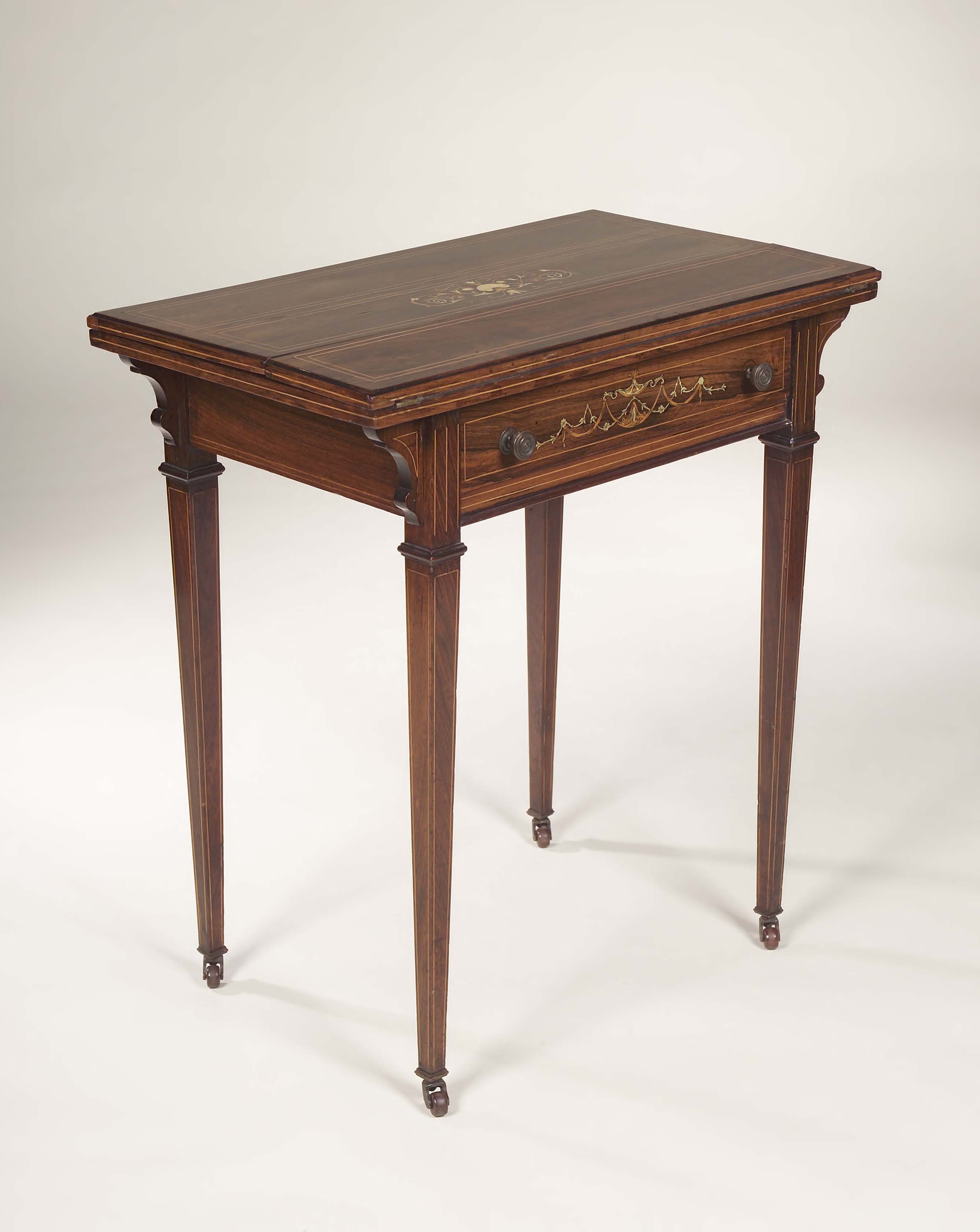A Victorian rosewood ladies writing table,
