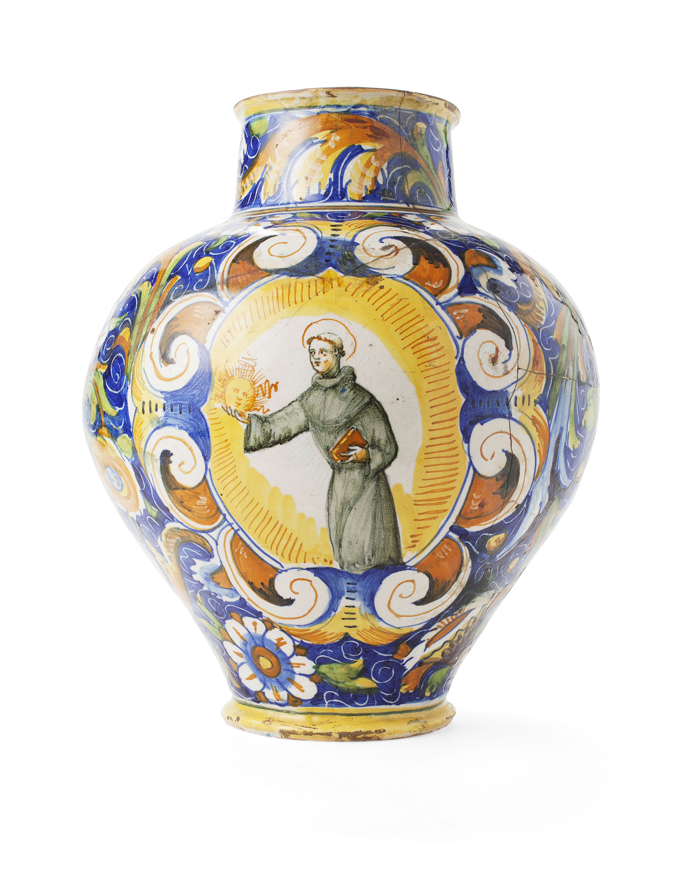 ITALIAN MAIOLICA JAR