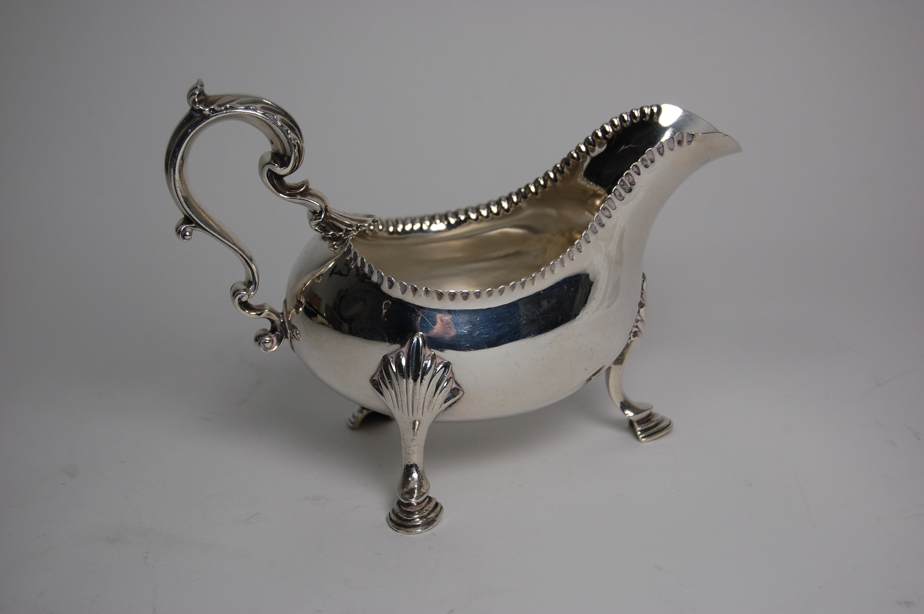 A large George III sauceboat