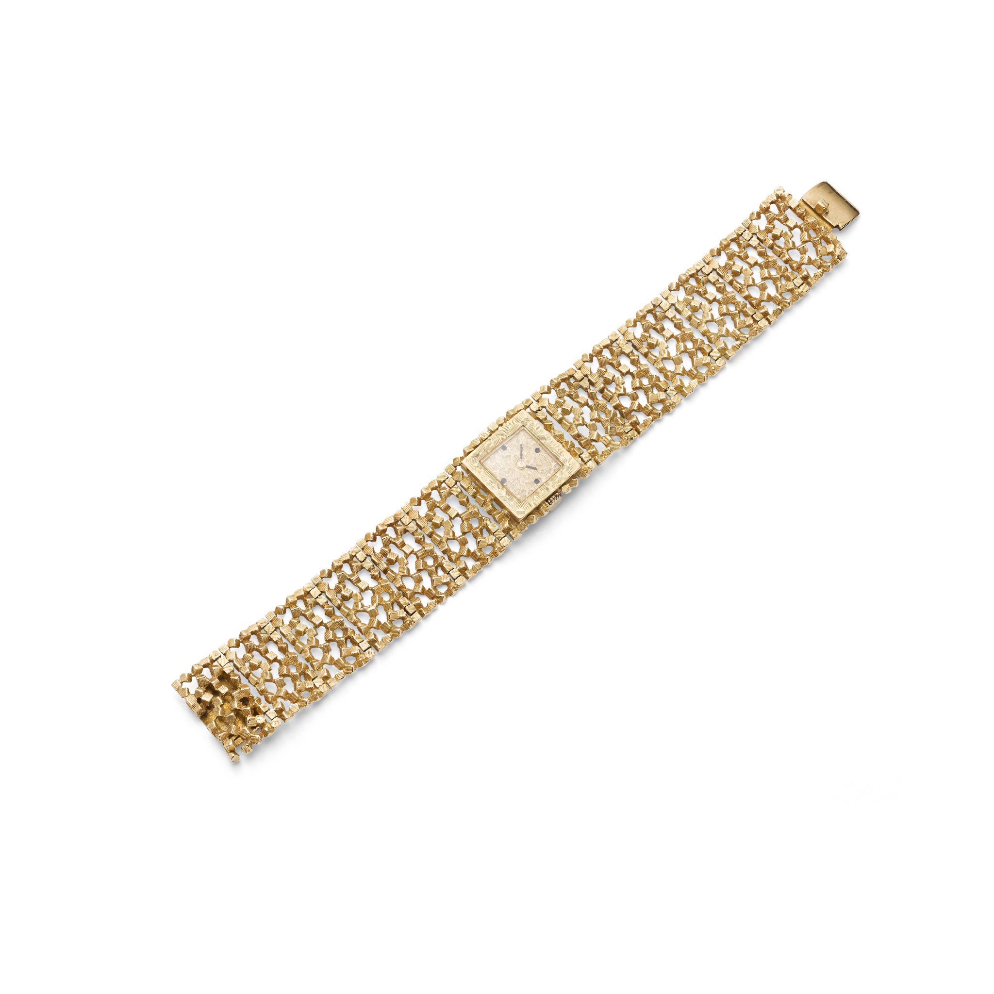 A lady's 18ct gold manual wristwatch, by John Donald, 1965