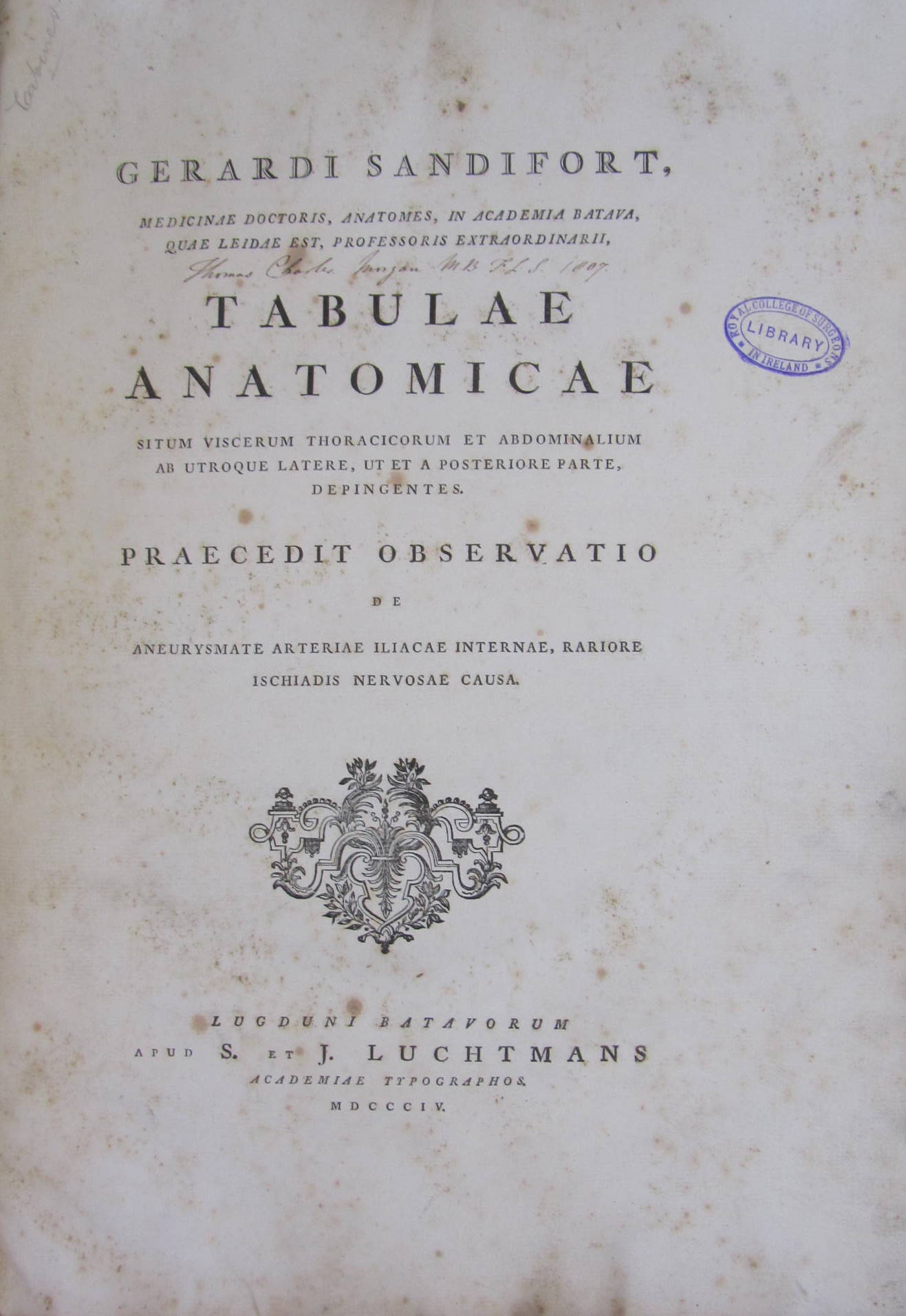 Anatomy - Reisseisen, Franz Daniel