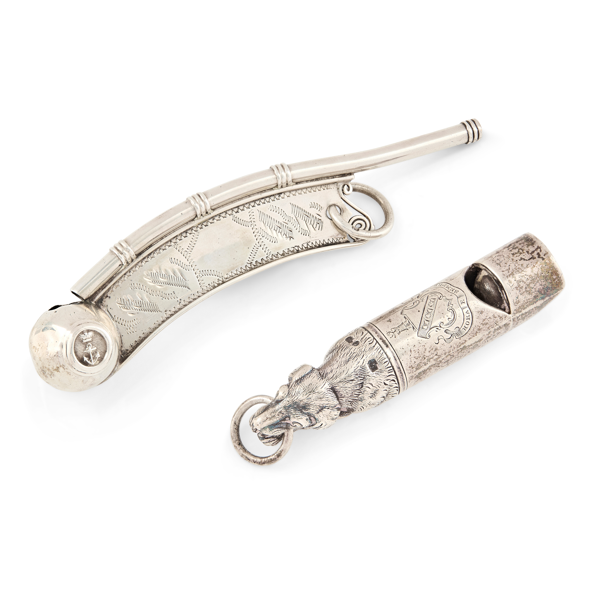 A VICTORIAN BOSUN WHISTLE