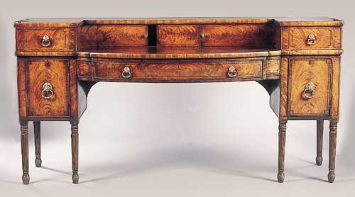 A Scottish Regency mahogany sideboard