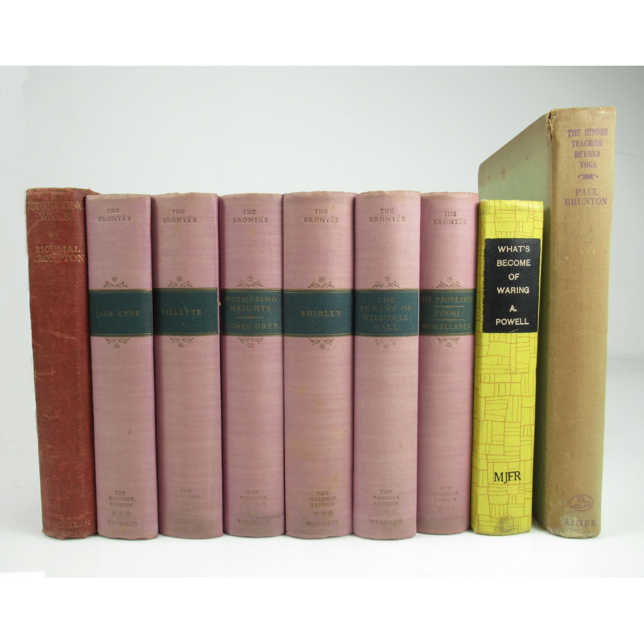 A collection of cloth-bound literature