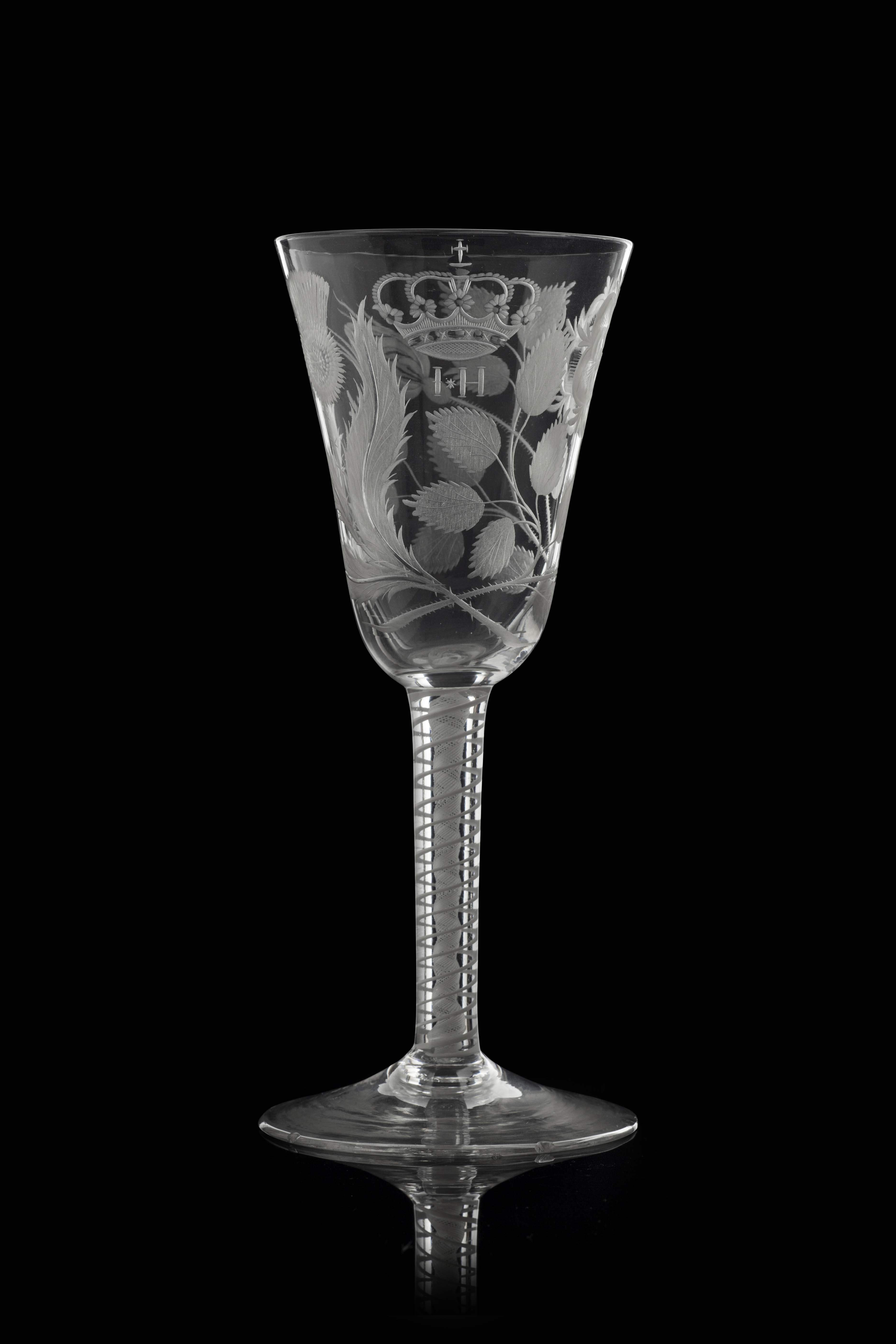 A large Jacobite goblet