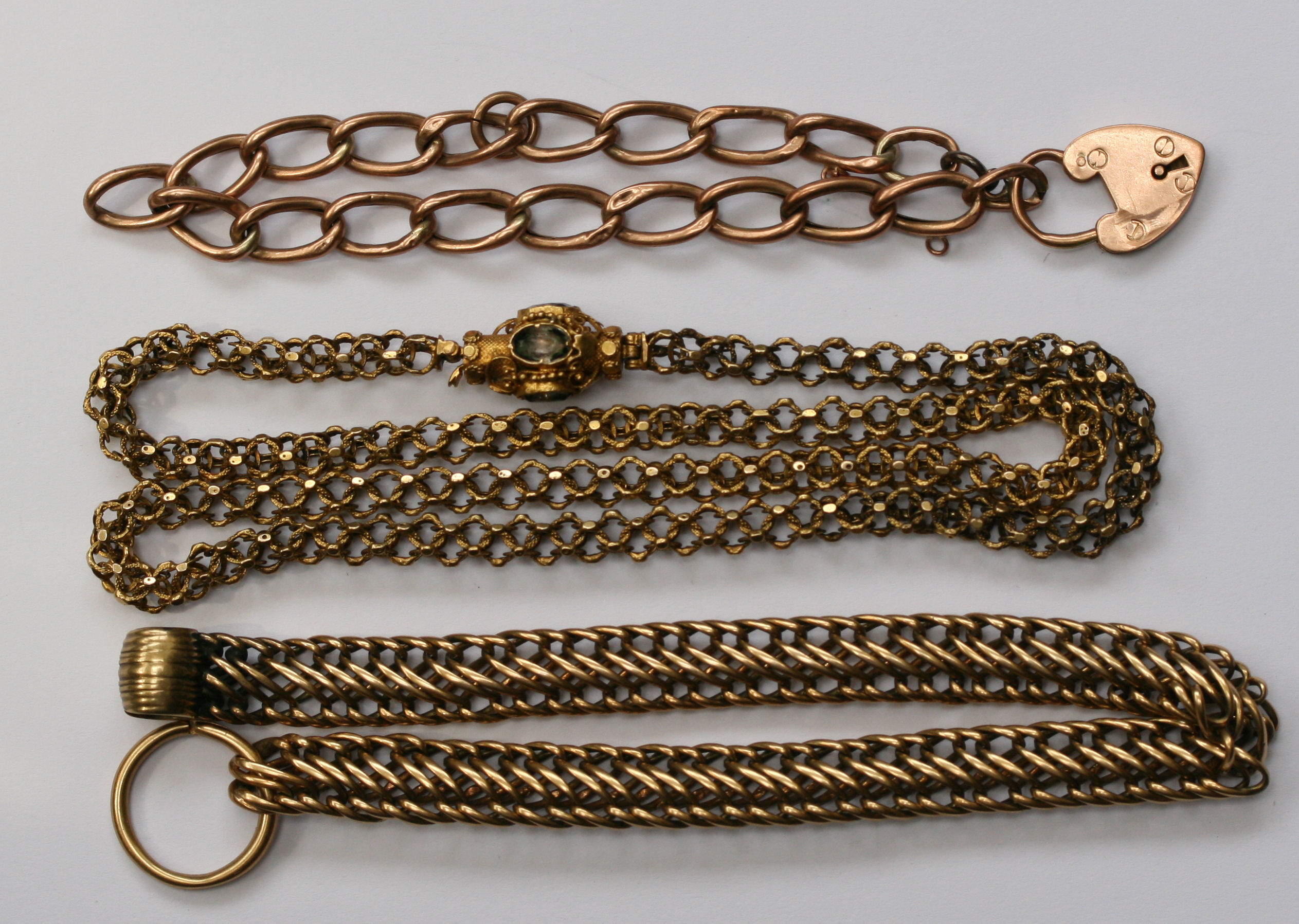 A group of three chains