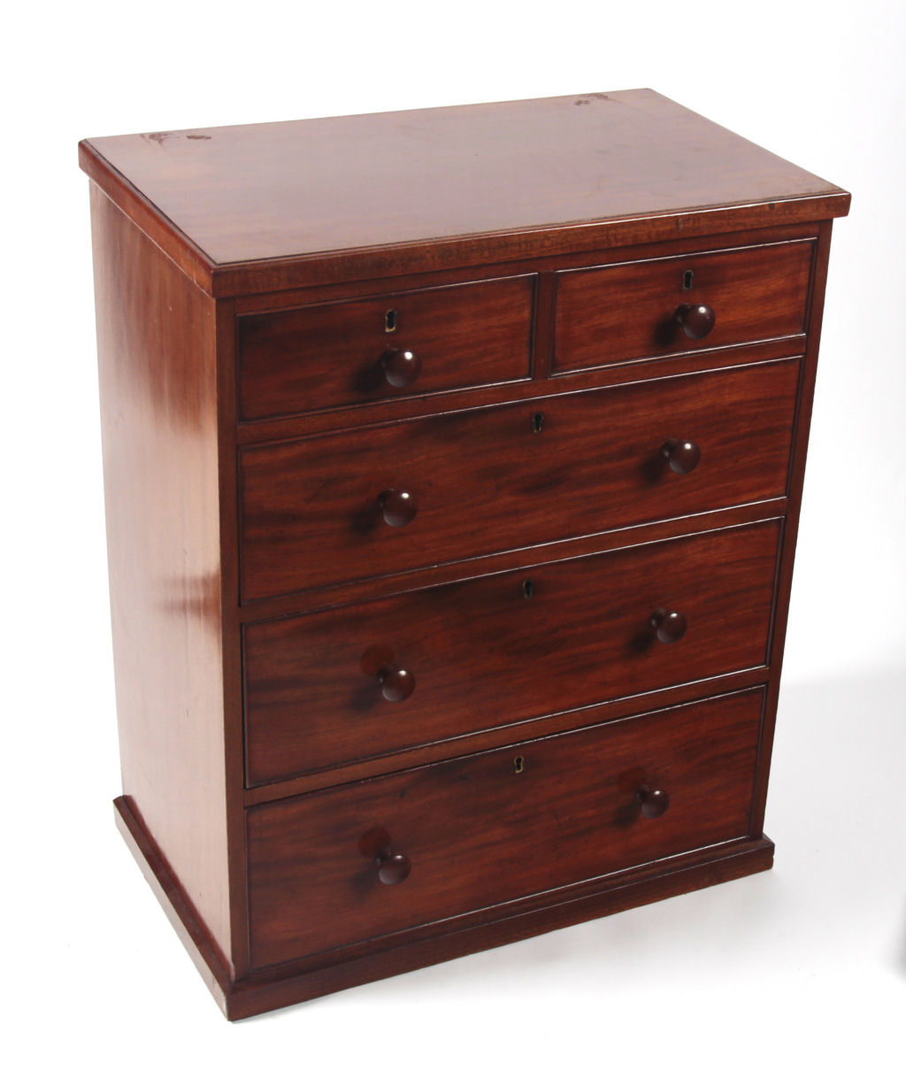 A Victorian mahogany chest