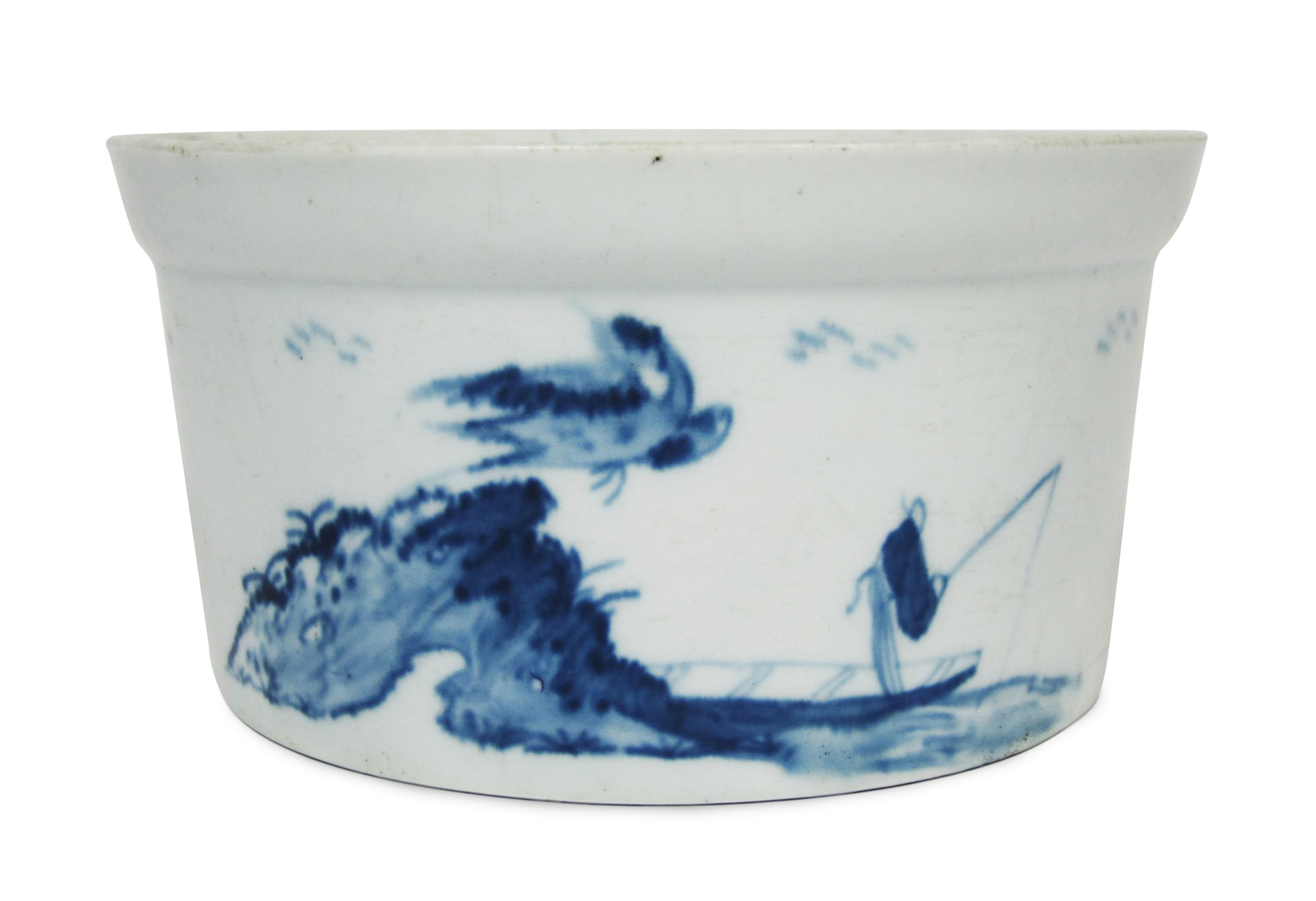 WORCESTER BLUE AND WHITE POTTED MEAT TUB