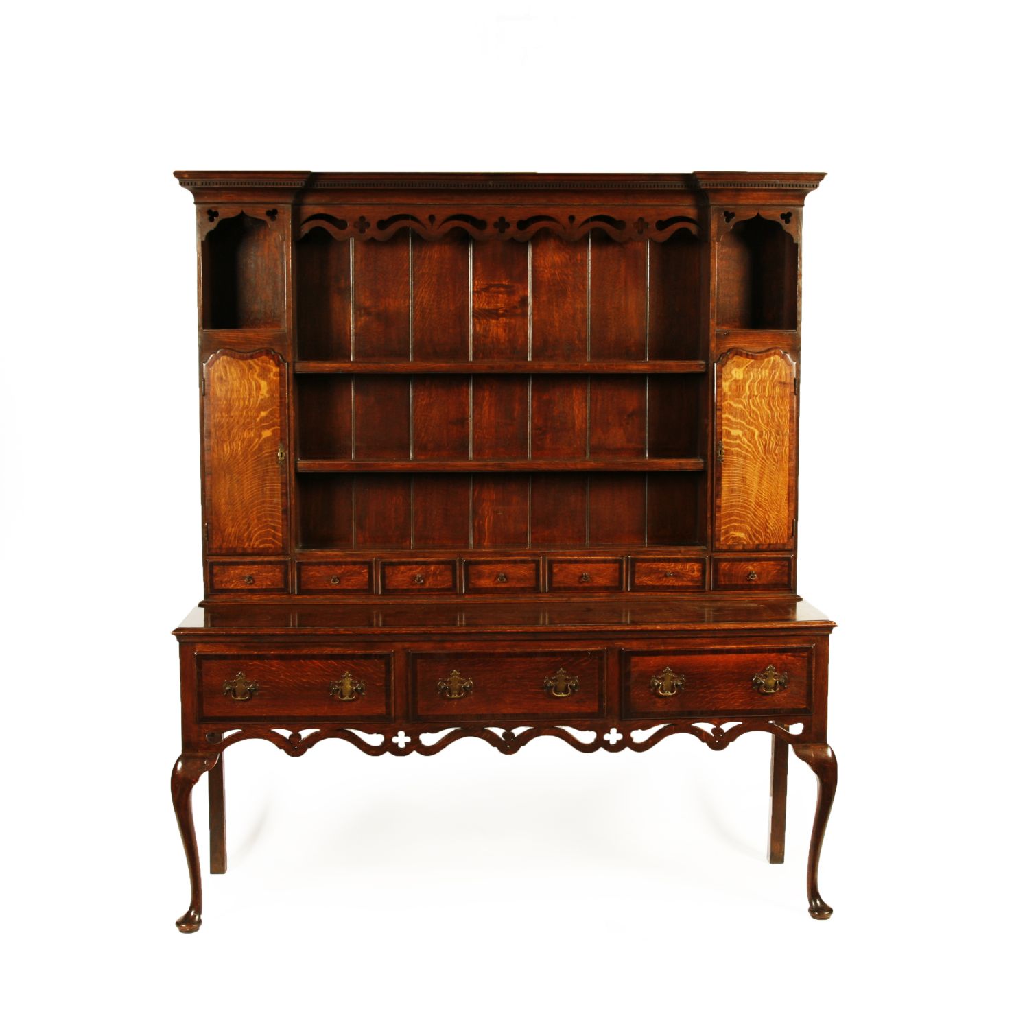 CROSS BANDED OAK DRESSER