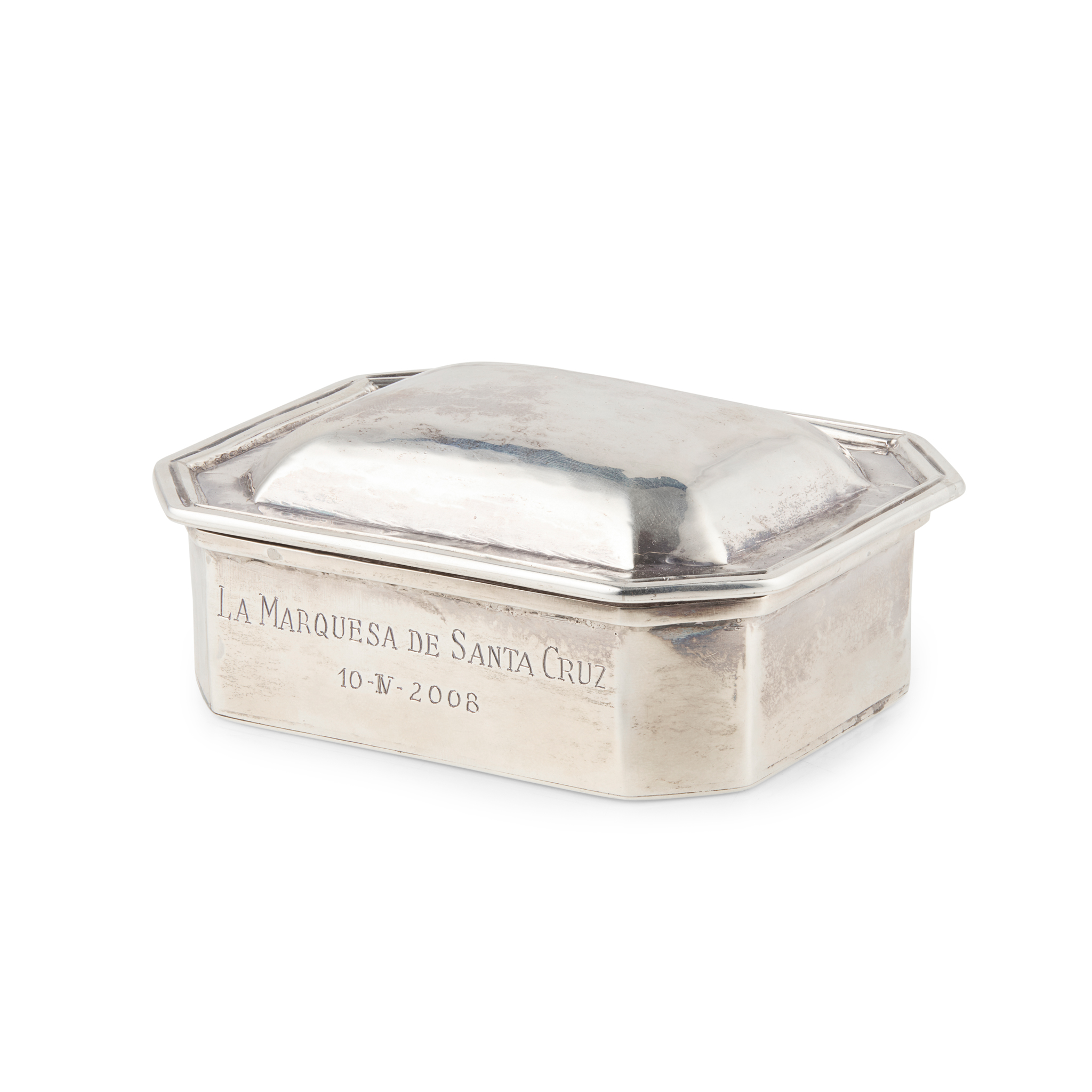 SPANISH SILVER PRESENTATION BOX