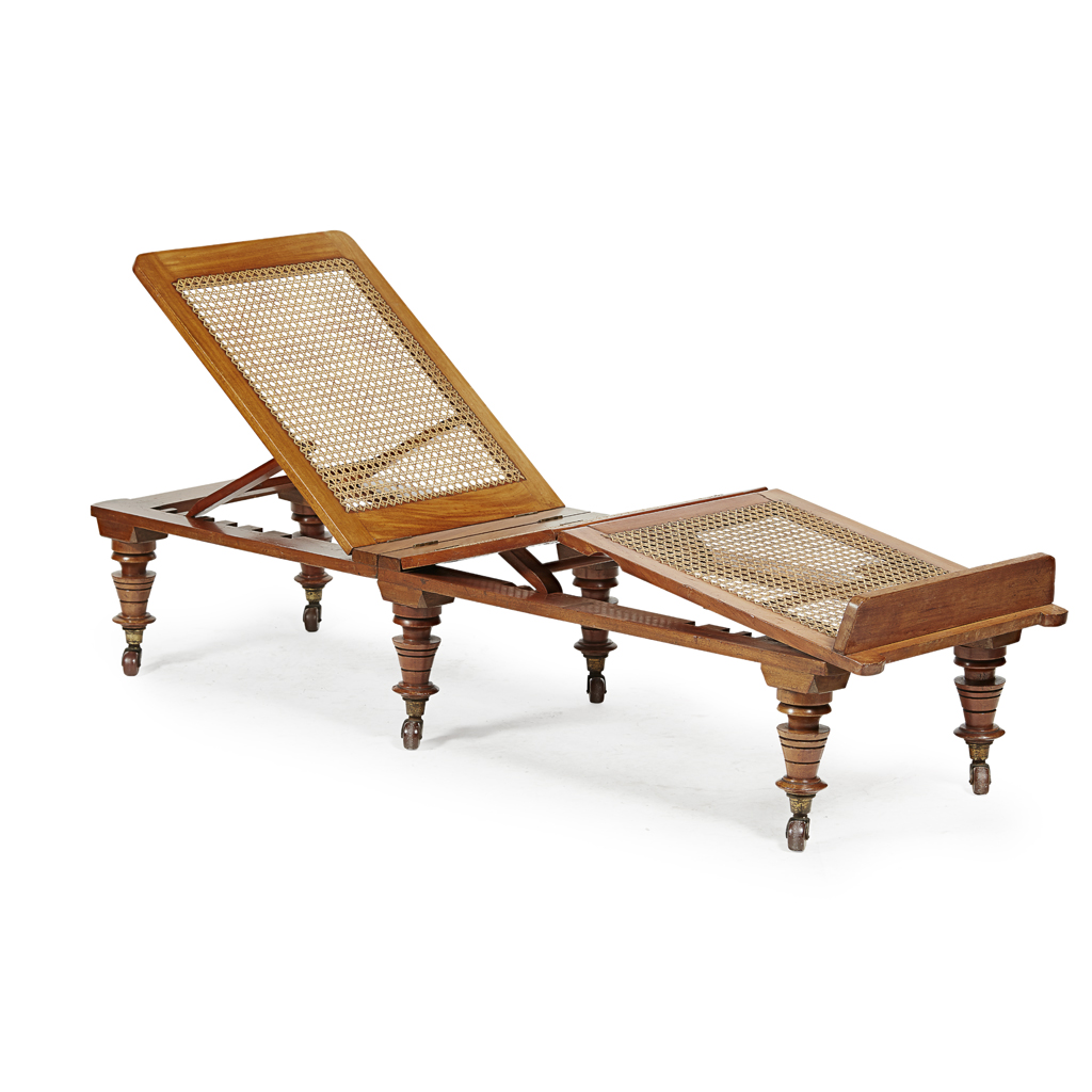 VICTORIAN MAHOGANY CAMPAIGN DAY BED, BY ROBINSON & SON