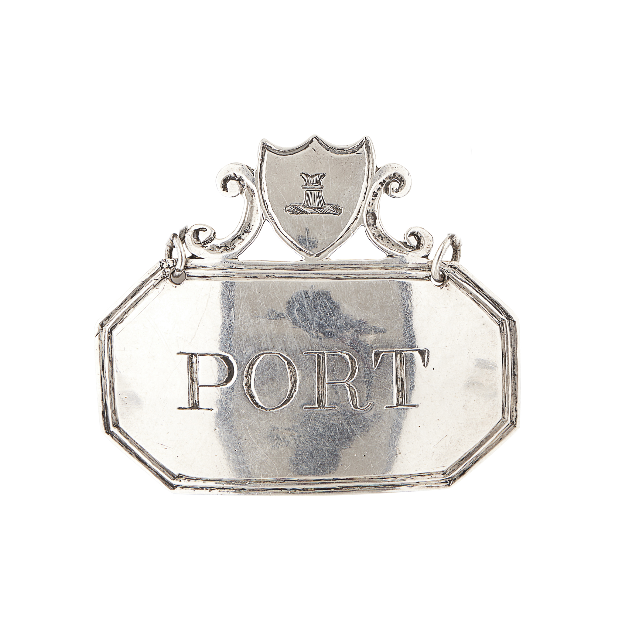 YORK - An English provincial heraldic wine label