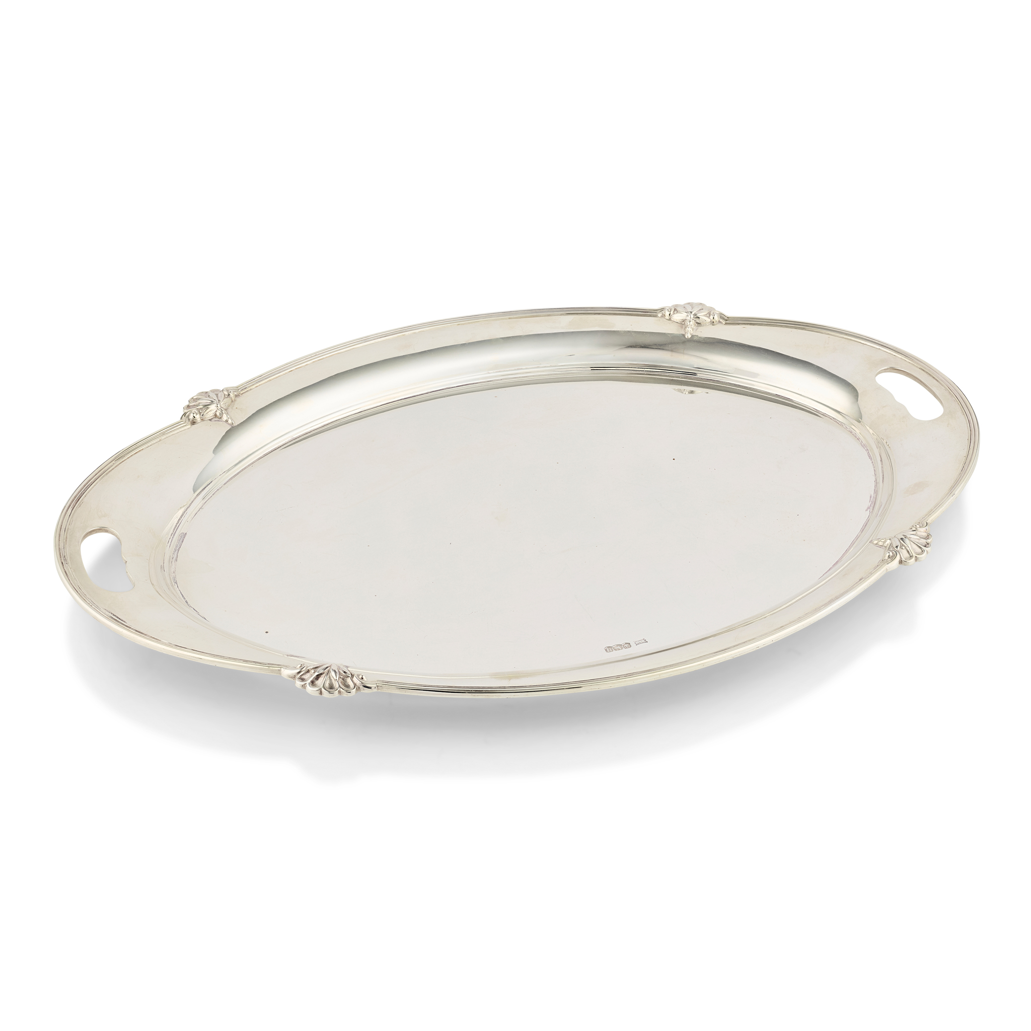 A 1930s TWIN-HANDLED TRAY