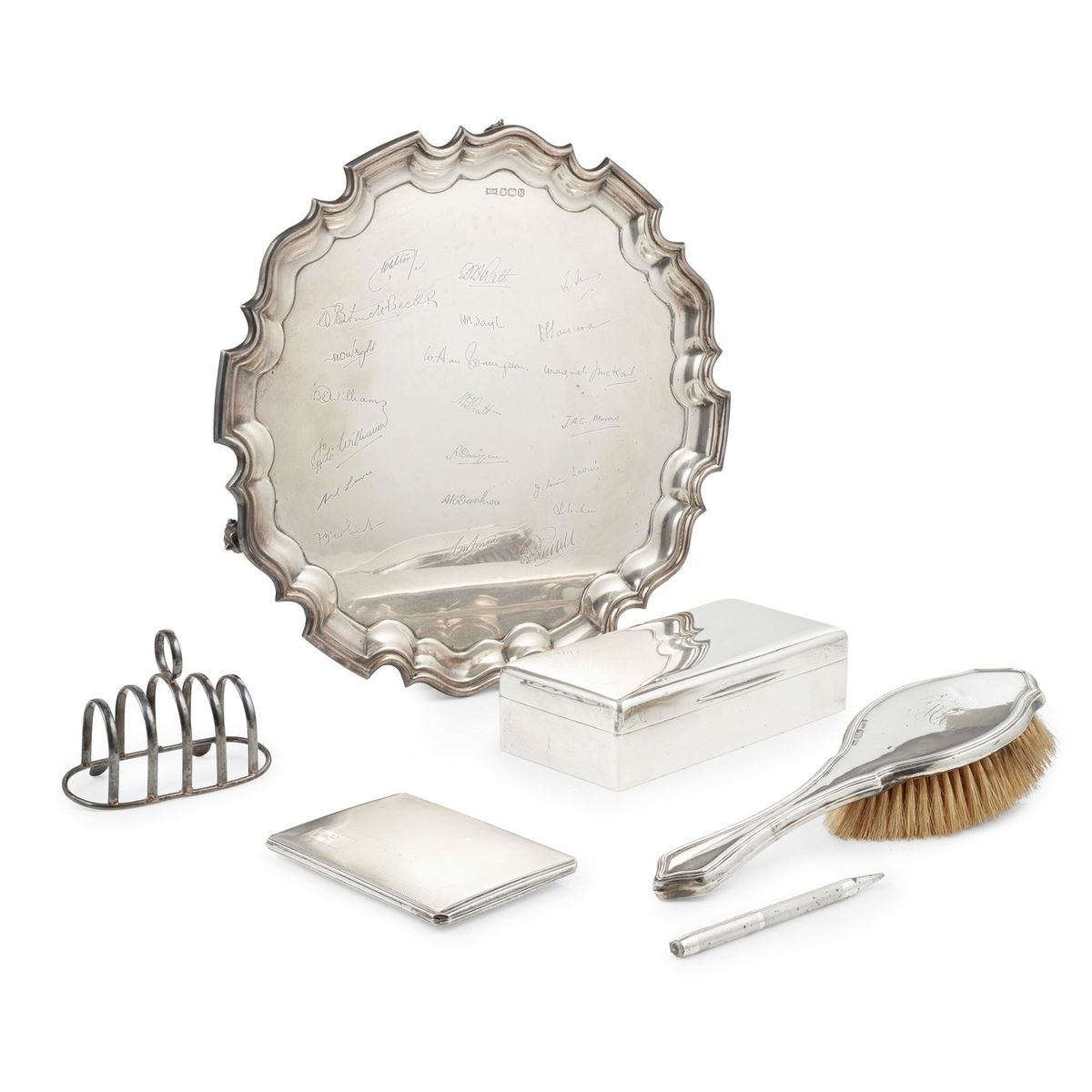 A 1950s presentation salver