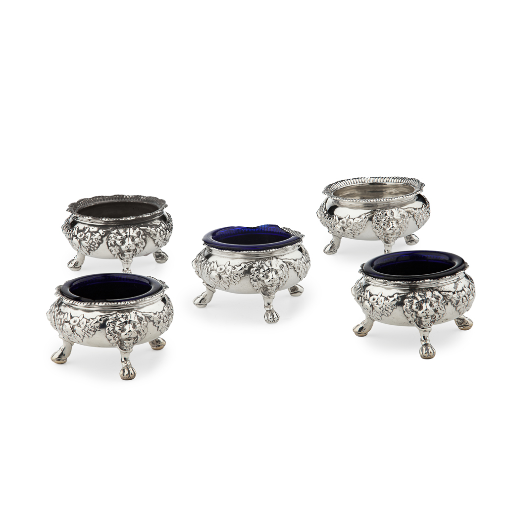 A set of four George II salts