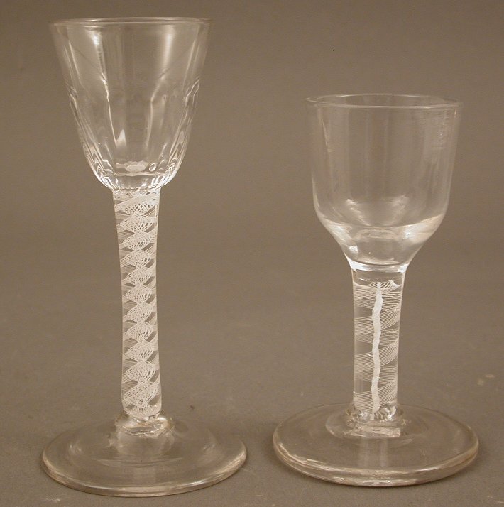 A mid 18th century wine glass