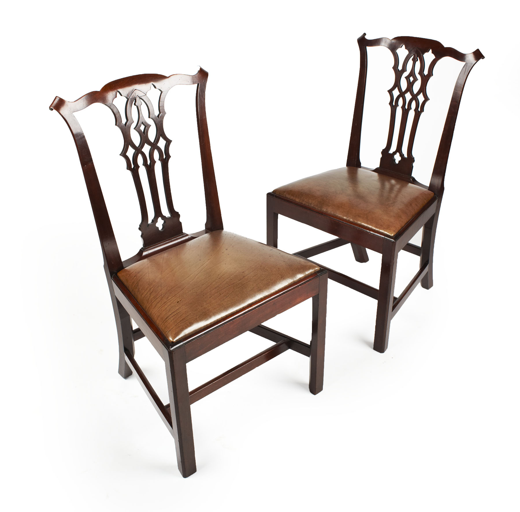 SET OF SIX VICTORIAN MAHOGANY DINING CHAIRS