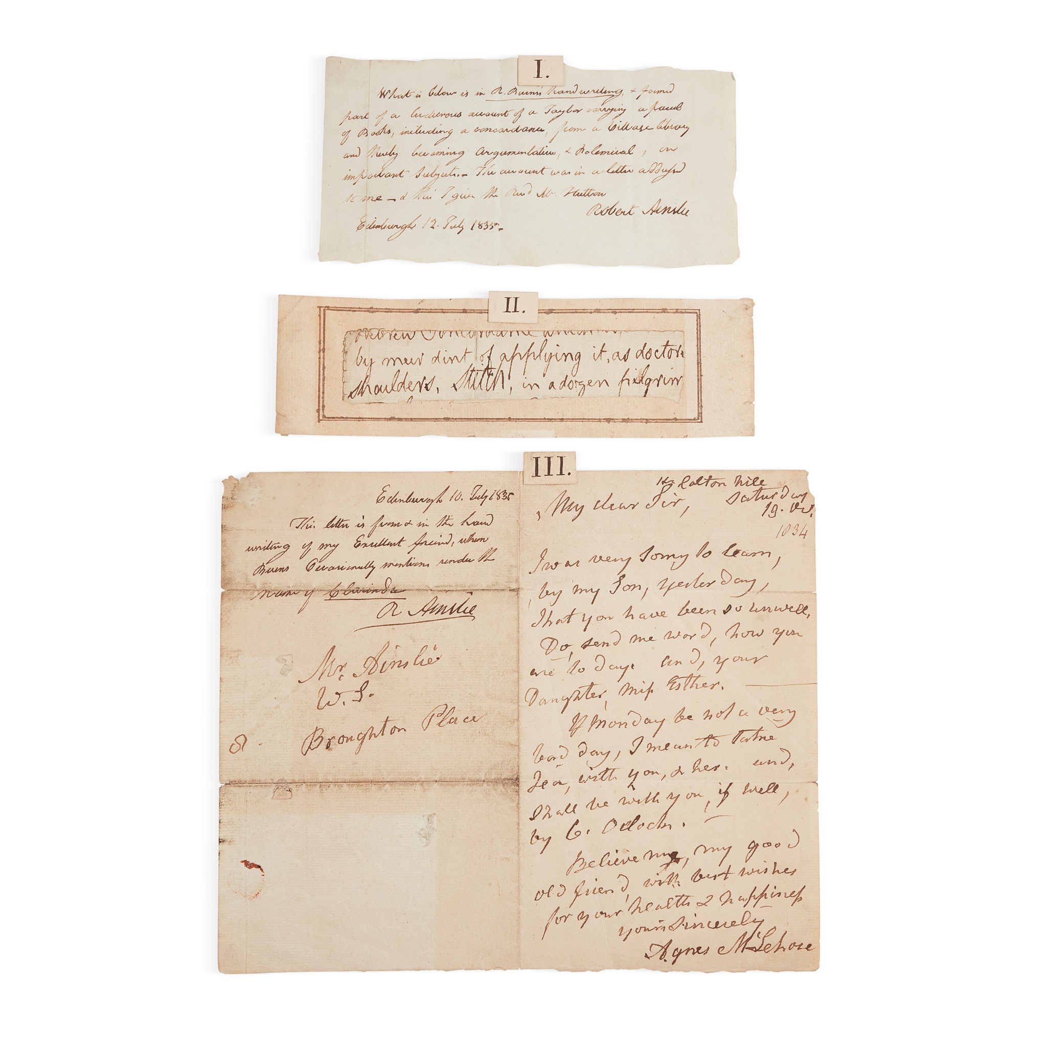 Burns, Robert and Anges Maclehose ("Clarinda")