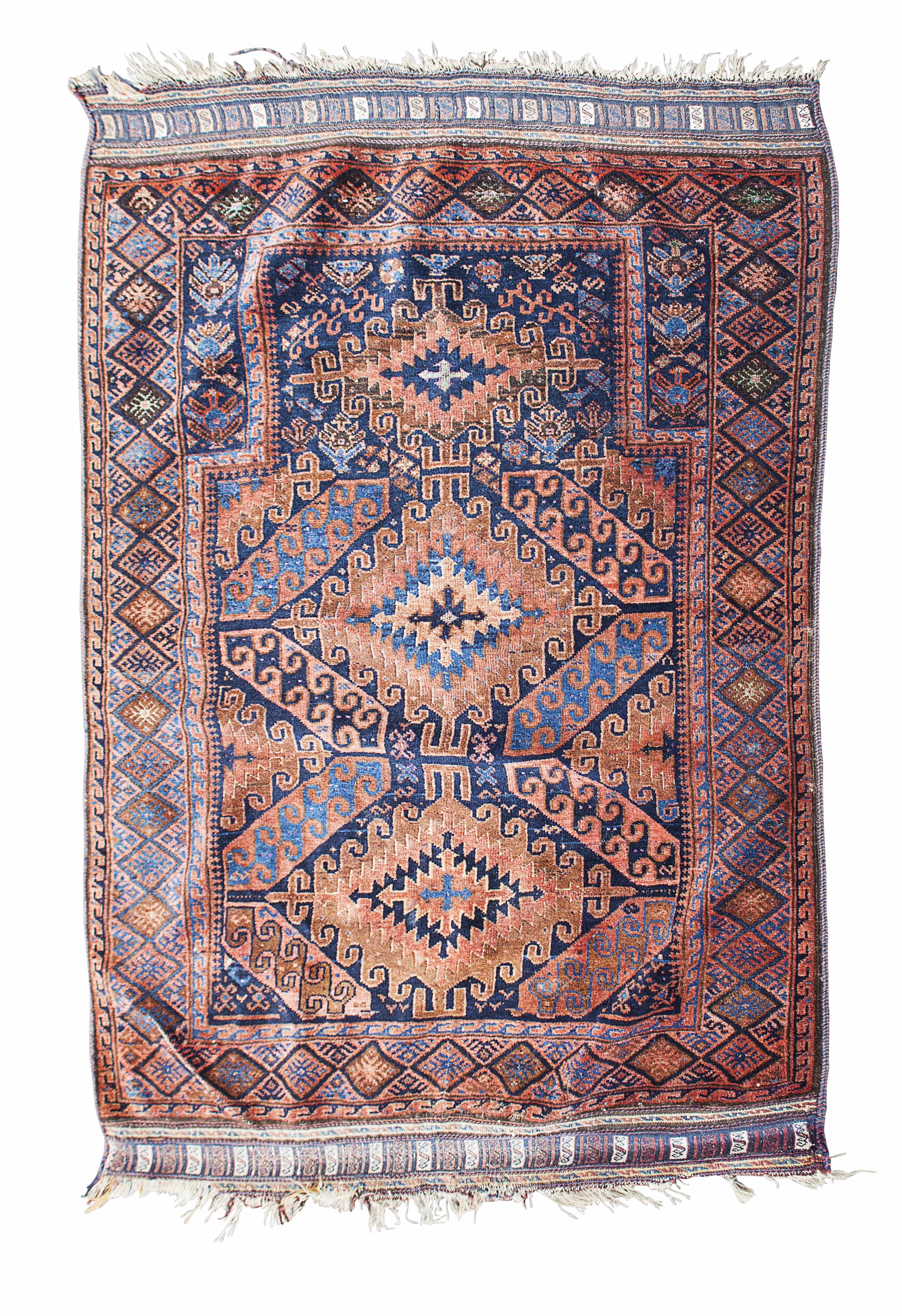 BELOUCH PART SILK PRAYER RUG