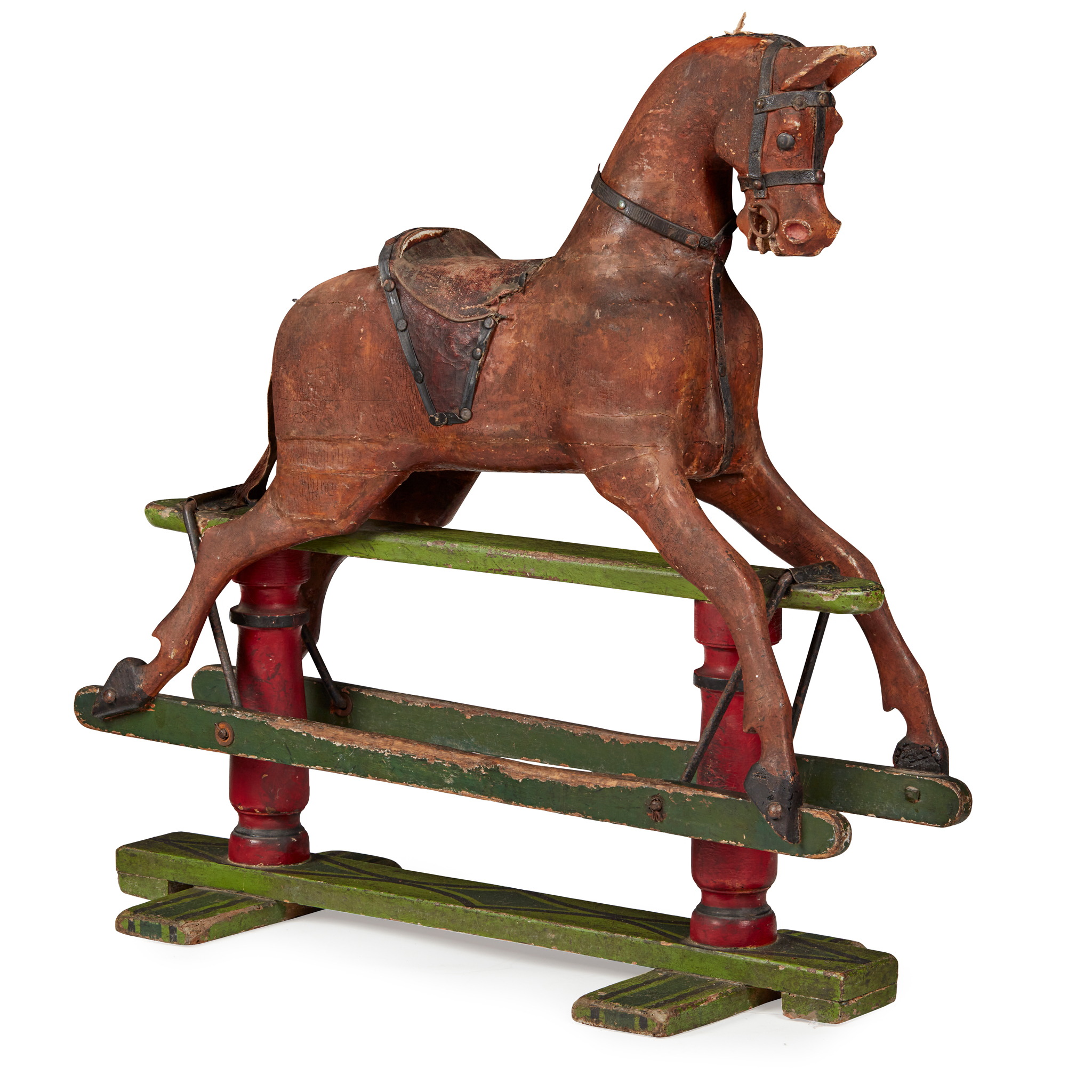 VICTORIAN GEORGE AND JOSEPH LINES ROCKING HORSE