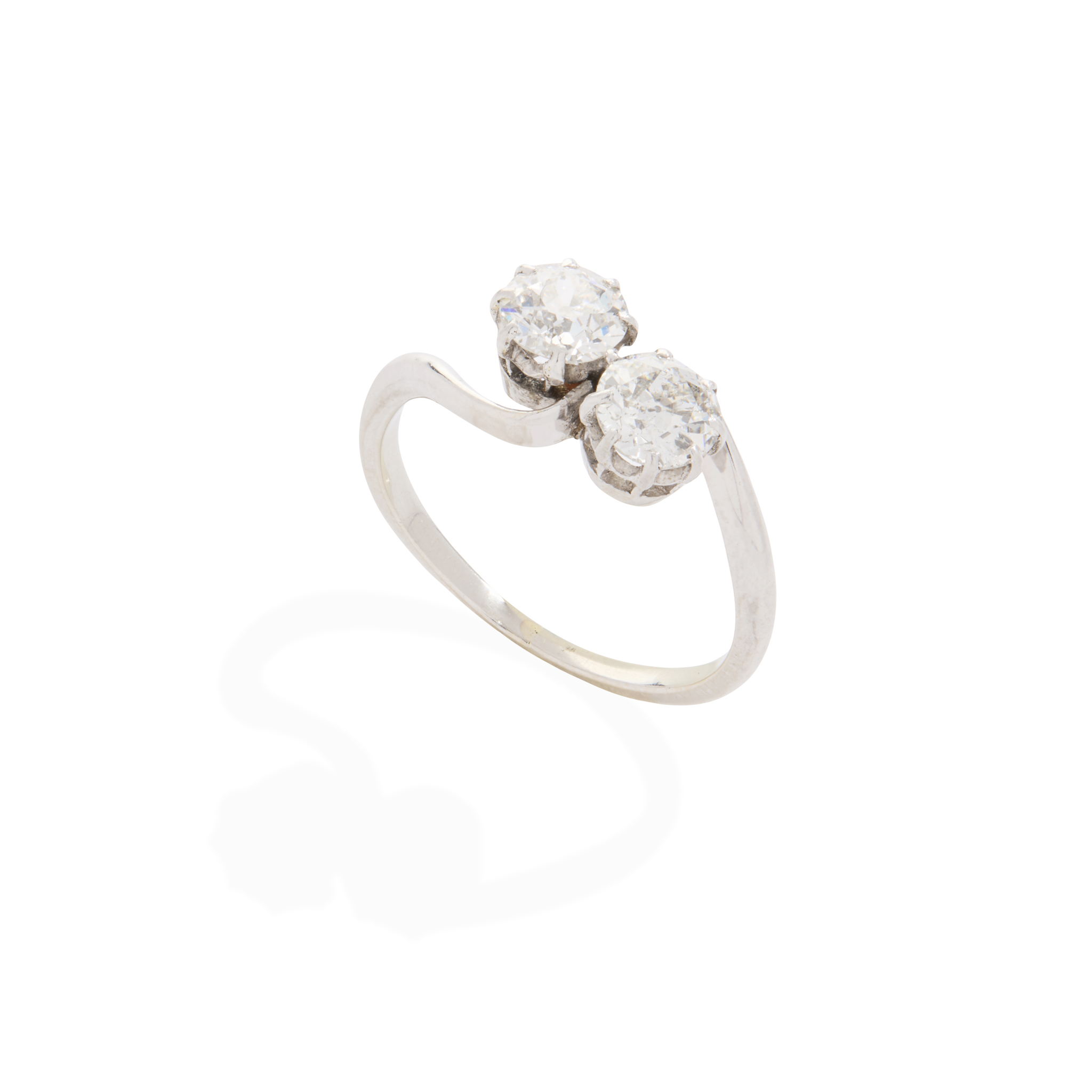 A diamond Moi-et-Toi ring
