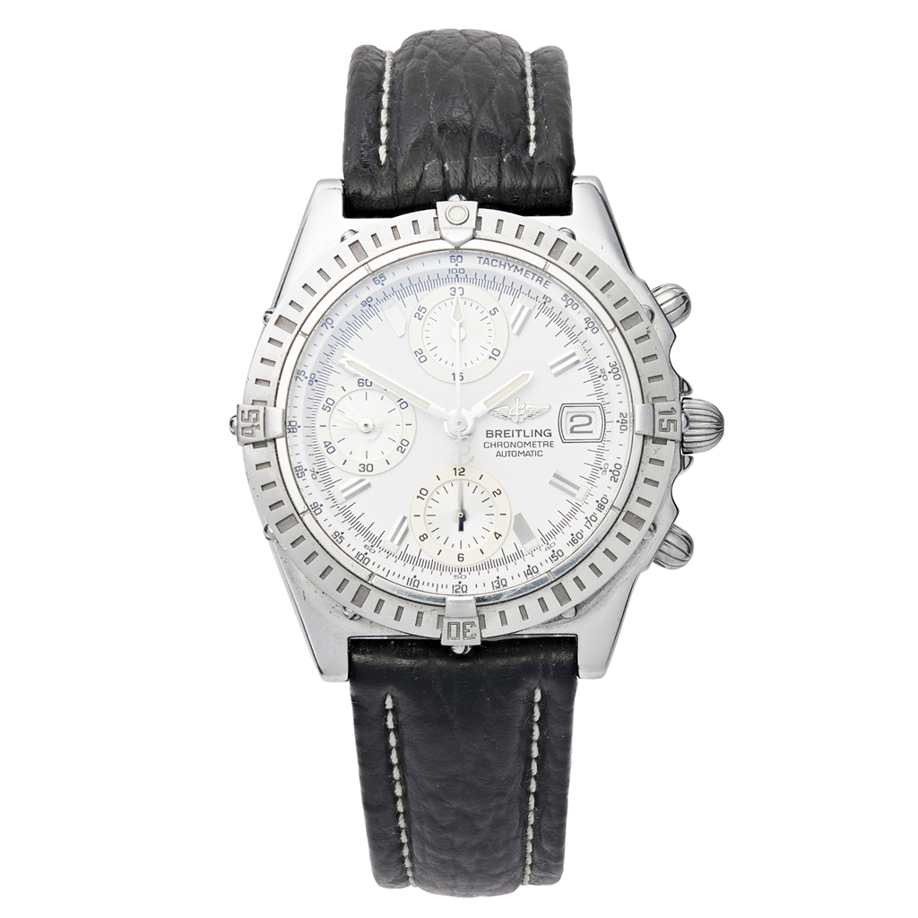 A gentleman's stainless steel cased chronograph wrist watch, Breitling