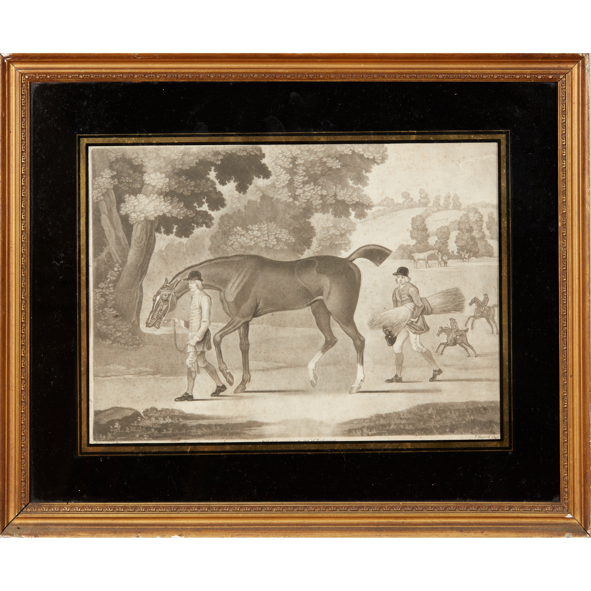 COLLECTION OF ELEVEN MEZZOTINT EQUESTRIAN PRINTS