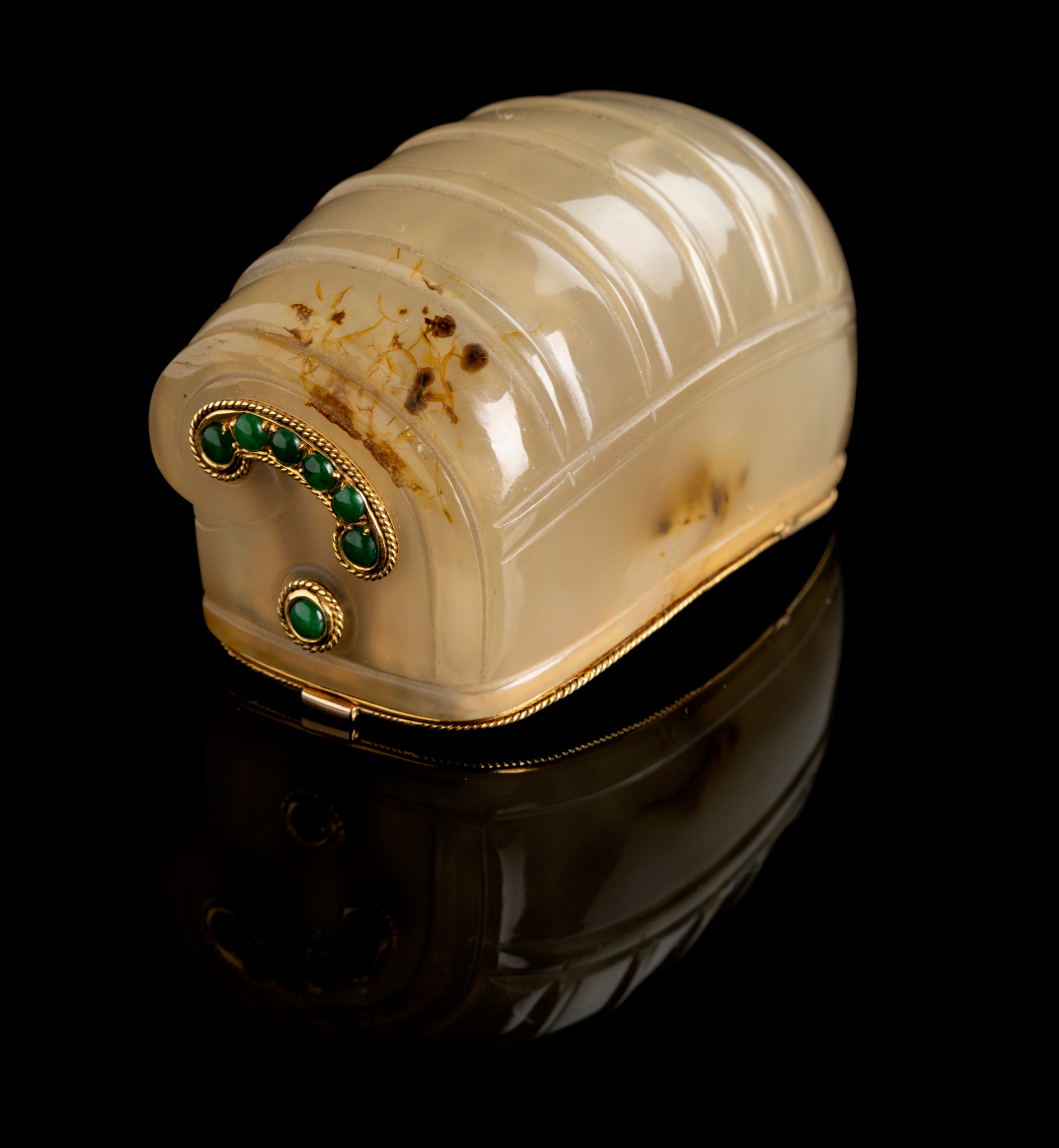 CARVED AGATE HAIR ORNAMENT