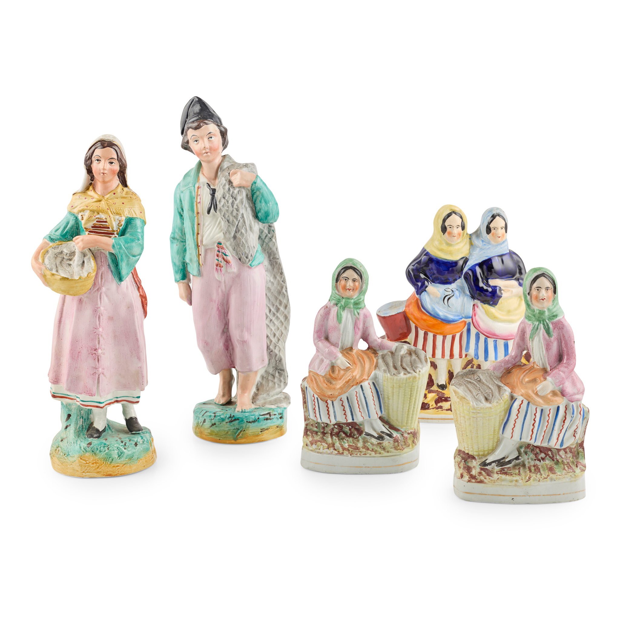 A COLLECTION OF NEWHAVEN FISHWIFE POTTERY