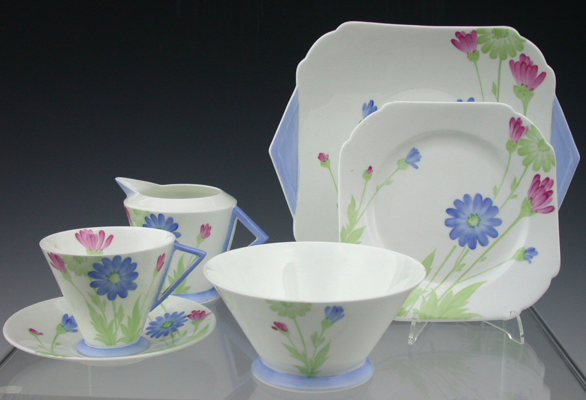 A Shelley Art Deco tea service,