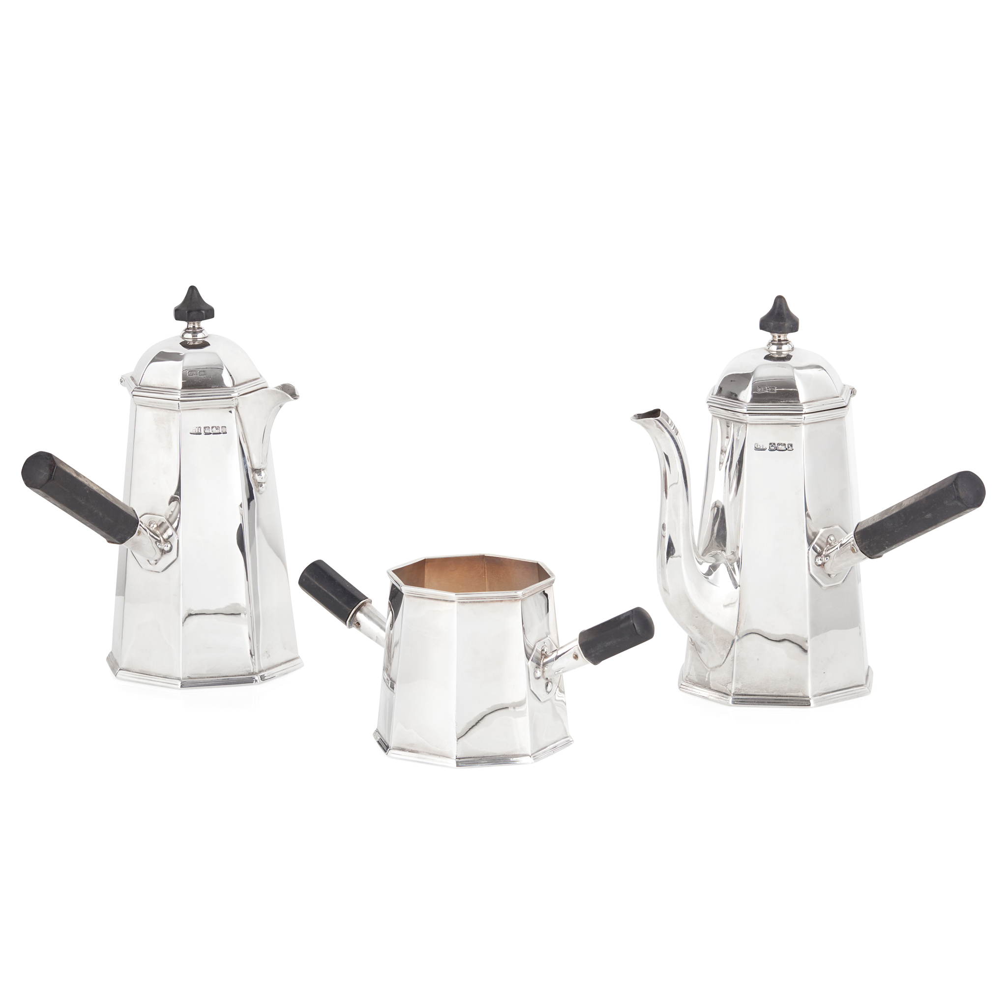 An Edwardian café-au-lait set