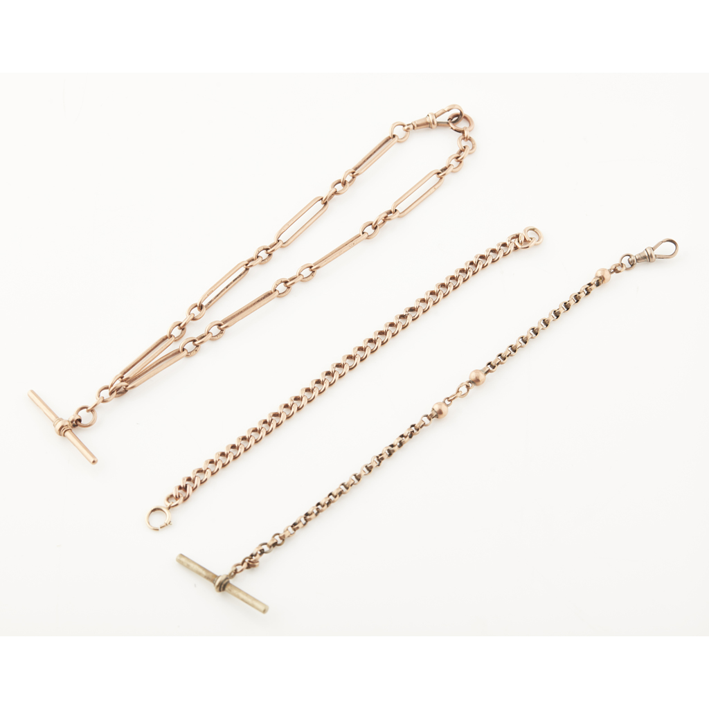 A 9ct gold double Albert