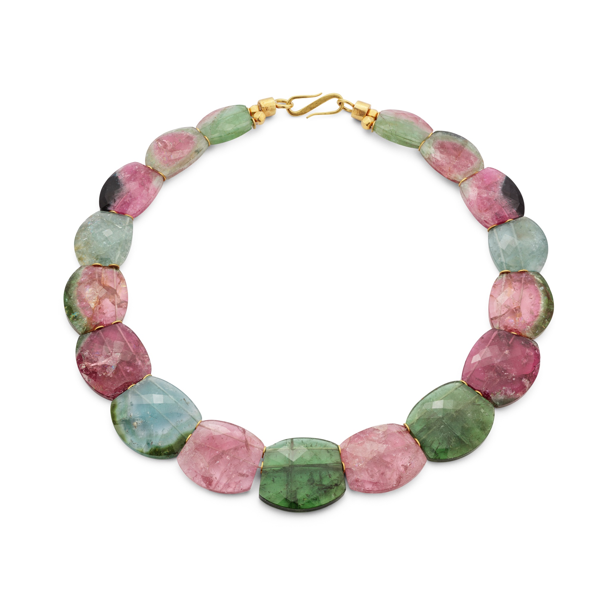 A tourmaline necklace
