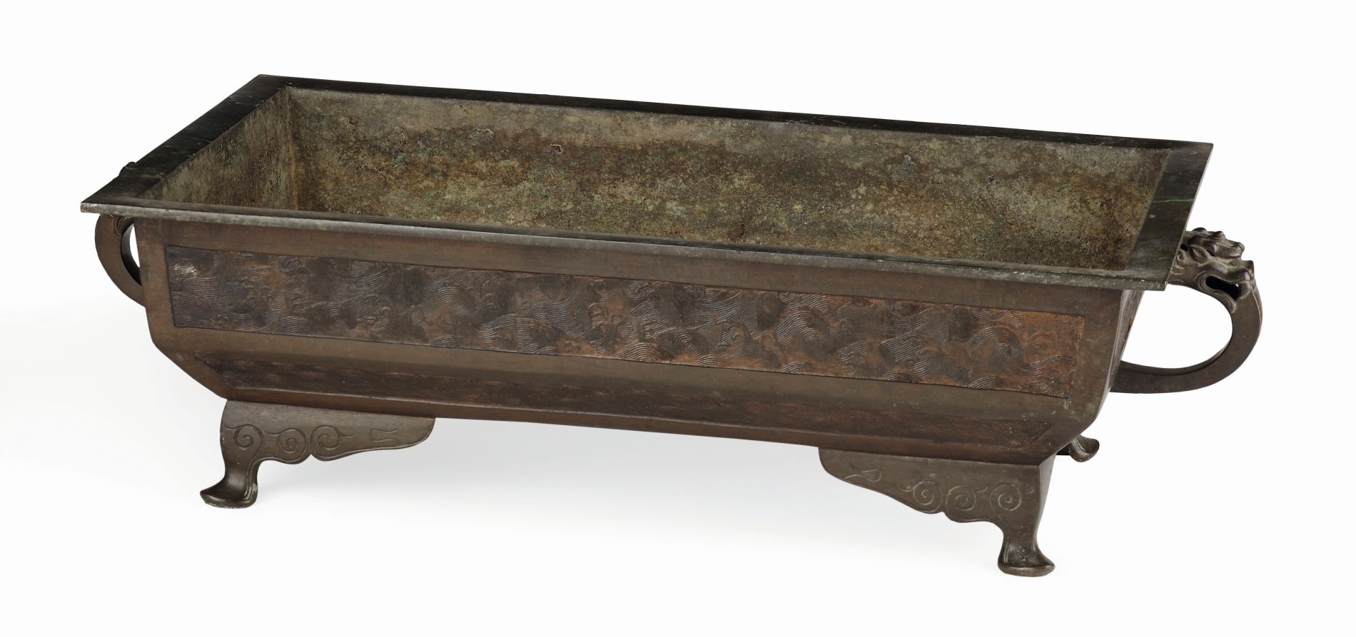 CHINESE BRONZE JARDINIERE