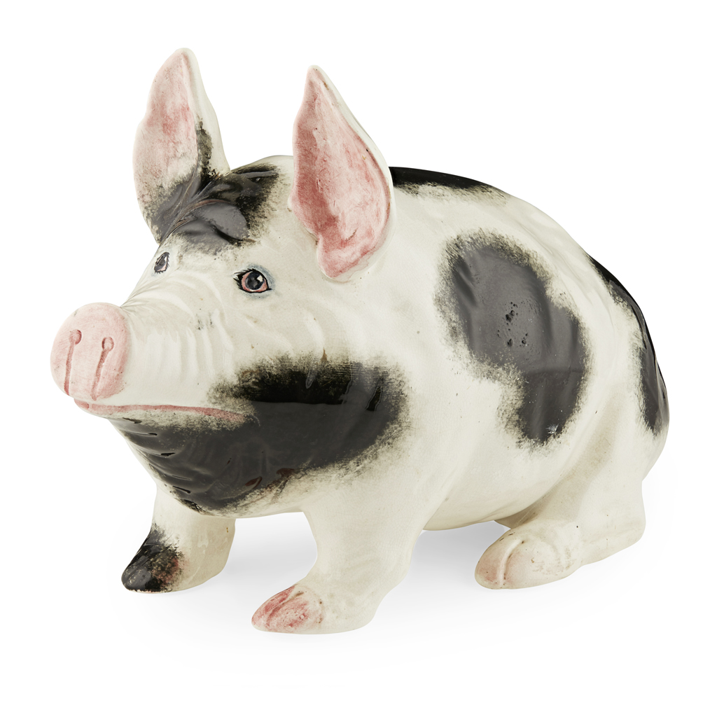 A LARGE WEMYSS WARE PIG